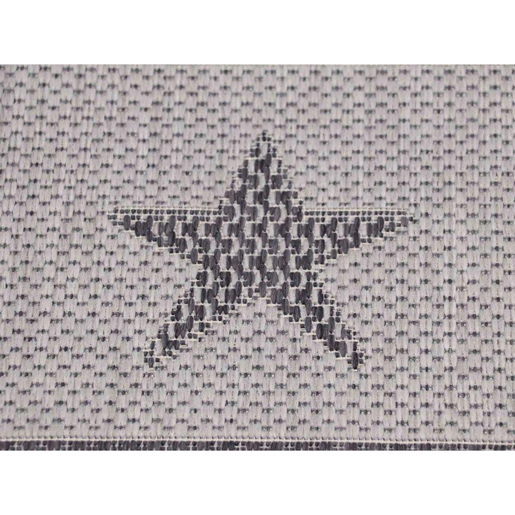Primaflor-Ideen in Textil Kinderteppich »CABANE - Hüpfkasten«, rechteckig, Flachgewebe, Spiel-Teppich Hüpfkästchen, Outdoor geeignet