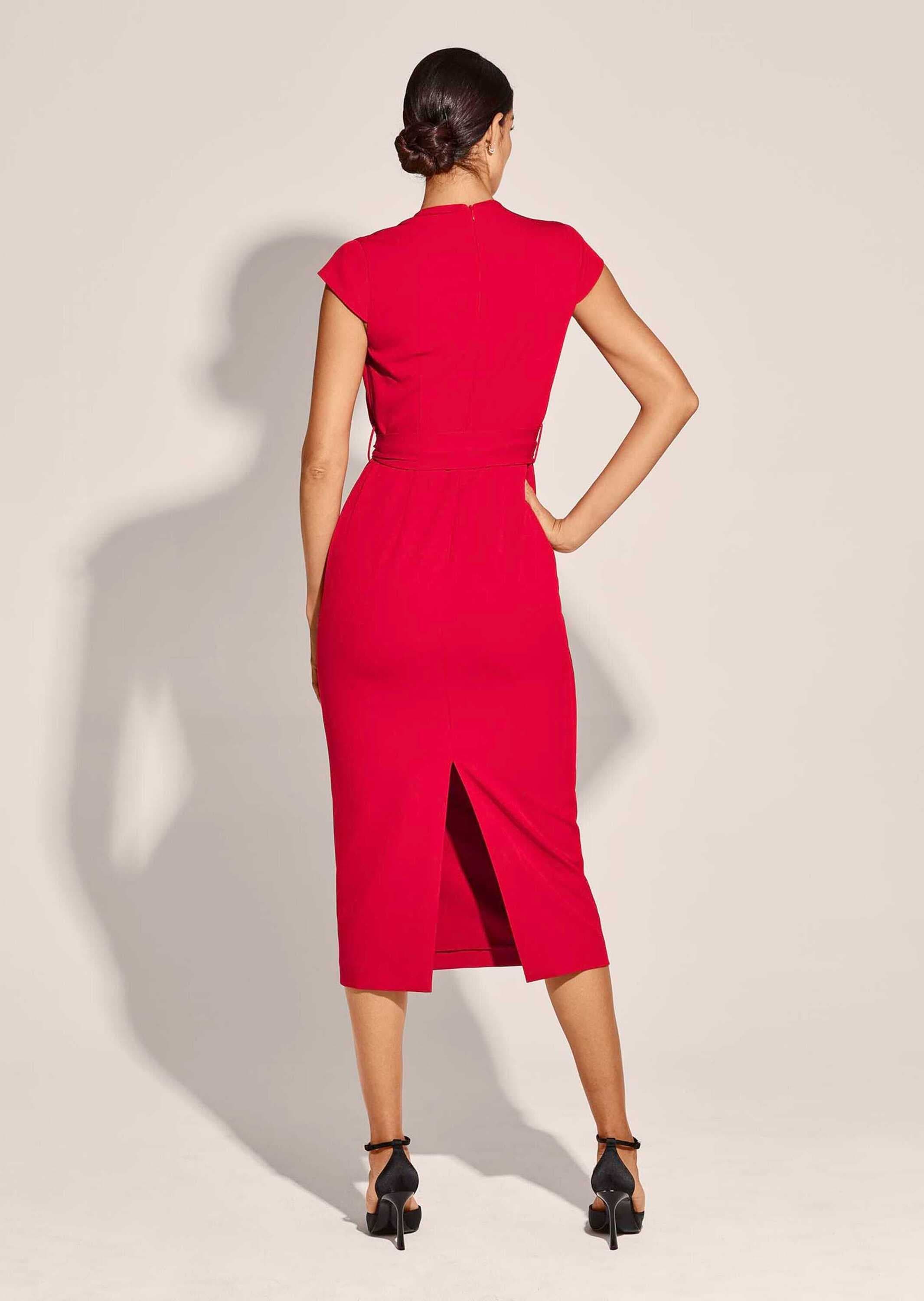 MADELEINE Midikleid »Kleid Elegantes Midi-Kleid in Wickeloptik«