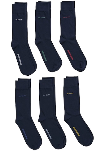 Gant Socken »D1. SOFT COTTON SOCKS 6-PACK«, (Spar-Set, 6 Paar, 6er-Packung) kaufen