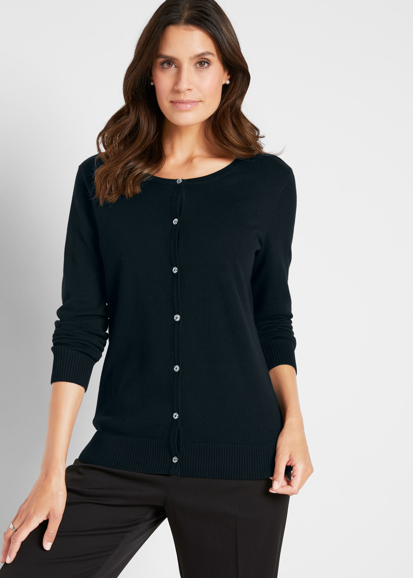 bonprix Strickjacke »Enge Feinstrickjacke« Enge Feinstrickjacke