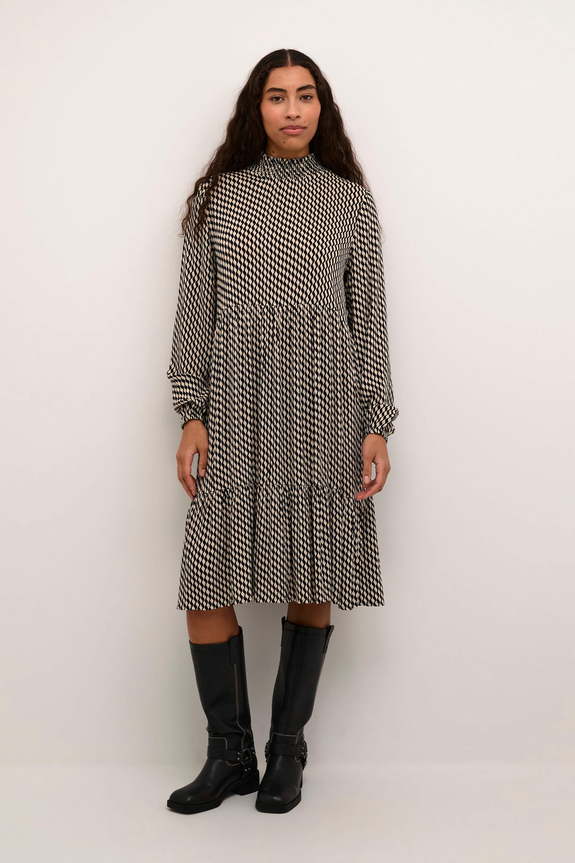 KAFFE Midikleid »Kleid KAamber«