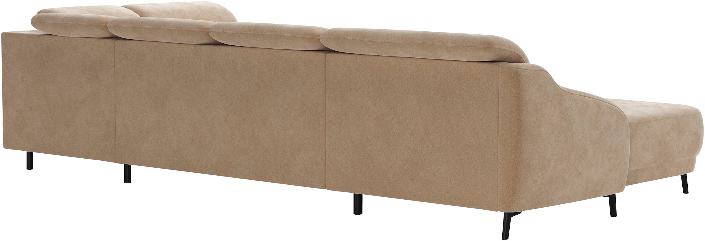 sit&more Wohnlandschaft »Blues U-Form« inkl. Kopfteilverstellung, wahlweise mit Klapptisch und USB