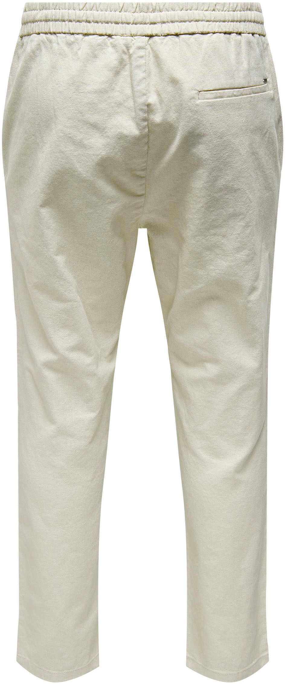 ONLY & SONS Stoffhose »ONSLINUS CROP 0007 COT LIN PNT NOOS«, mit Leinen
