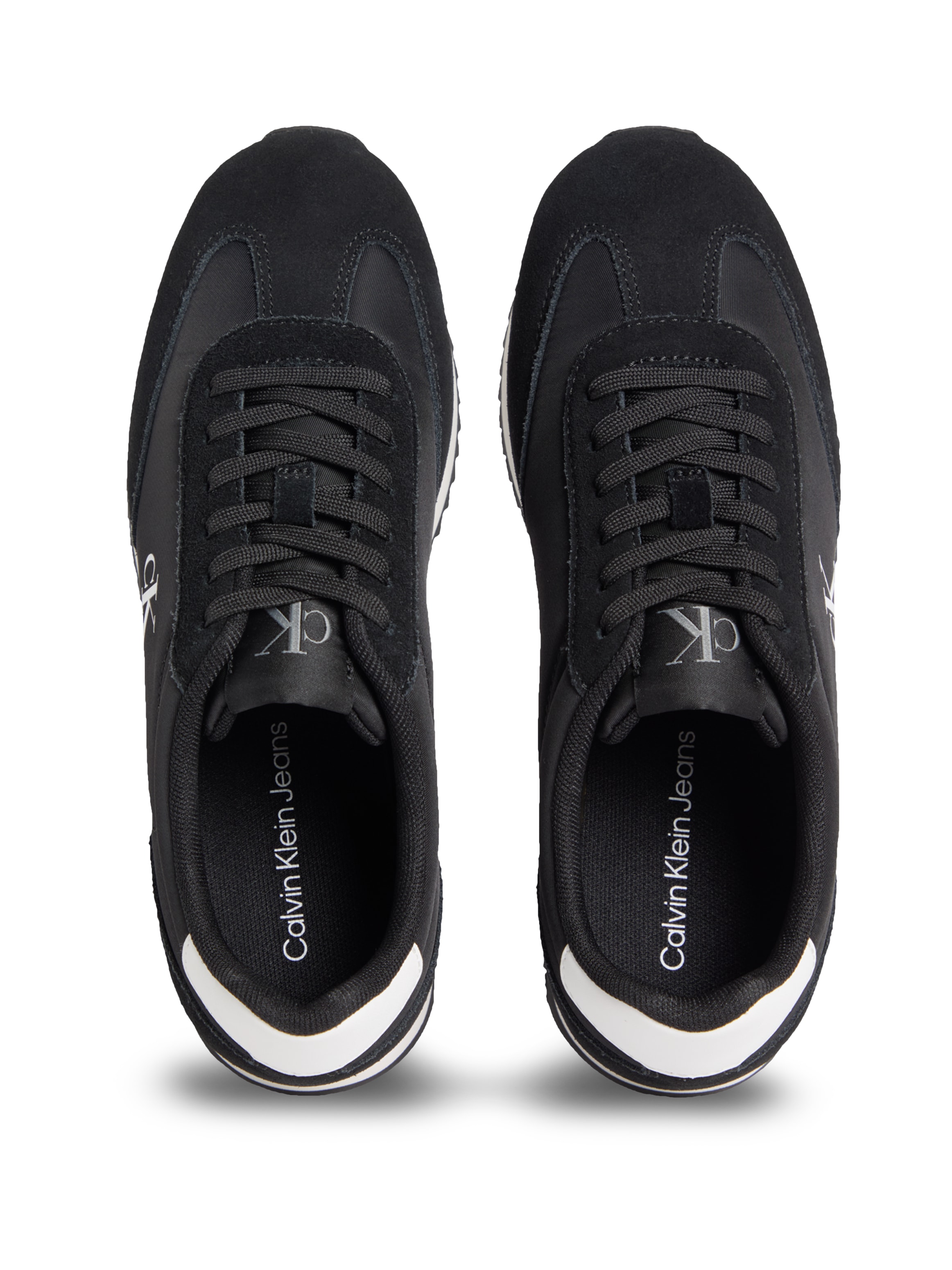 Calvin Klein Jeans Sneaker »RUNNER LACEUP MG NYLON MIX«, Schnürschuh, Halbschuh, Runner-Sneaker mit seitlichem CK-Logo