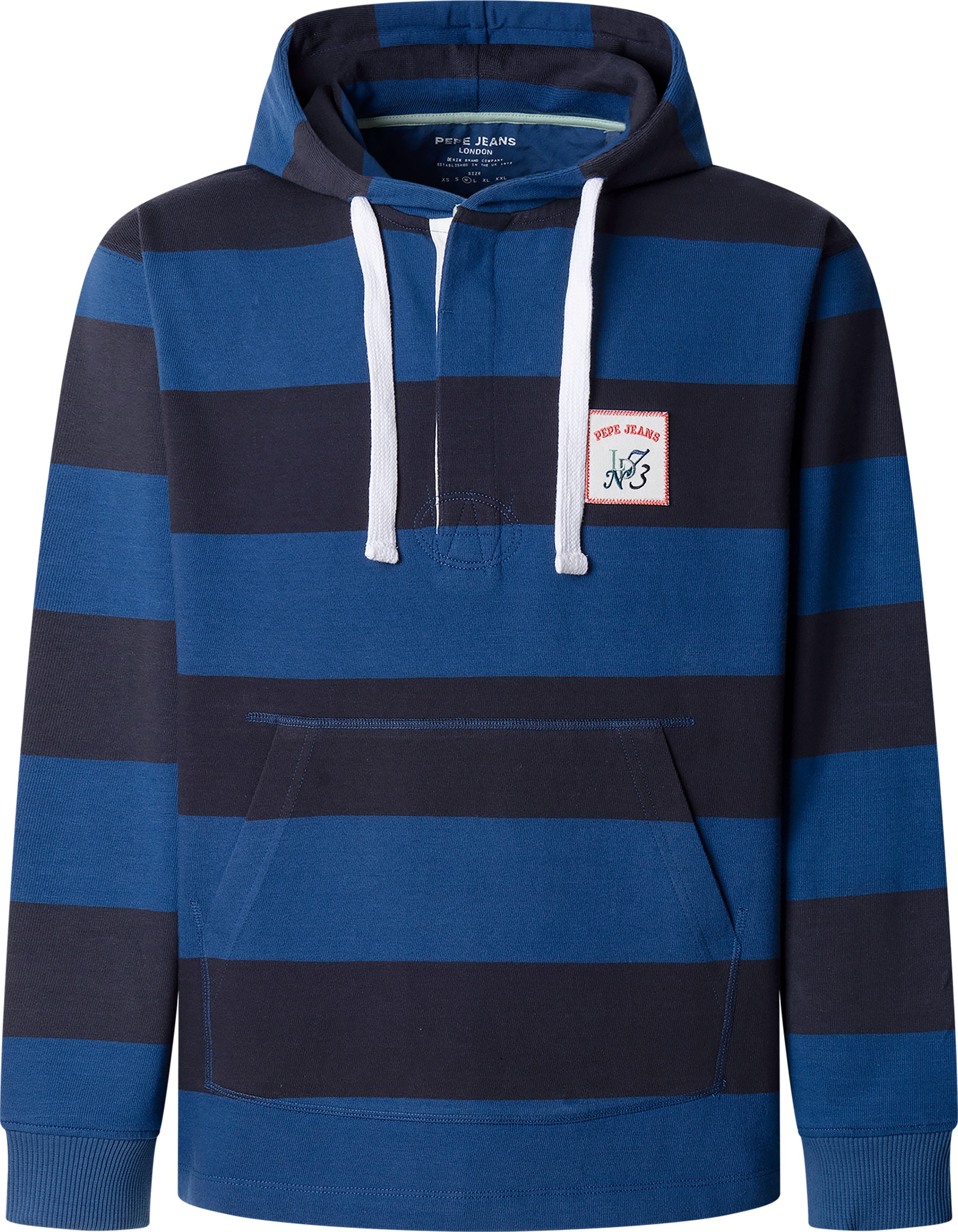 Pepe Jeans Hoodie »JOE STRIPES HOODIE«, mit verdeckter Knopfleiste

