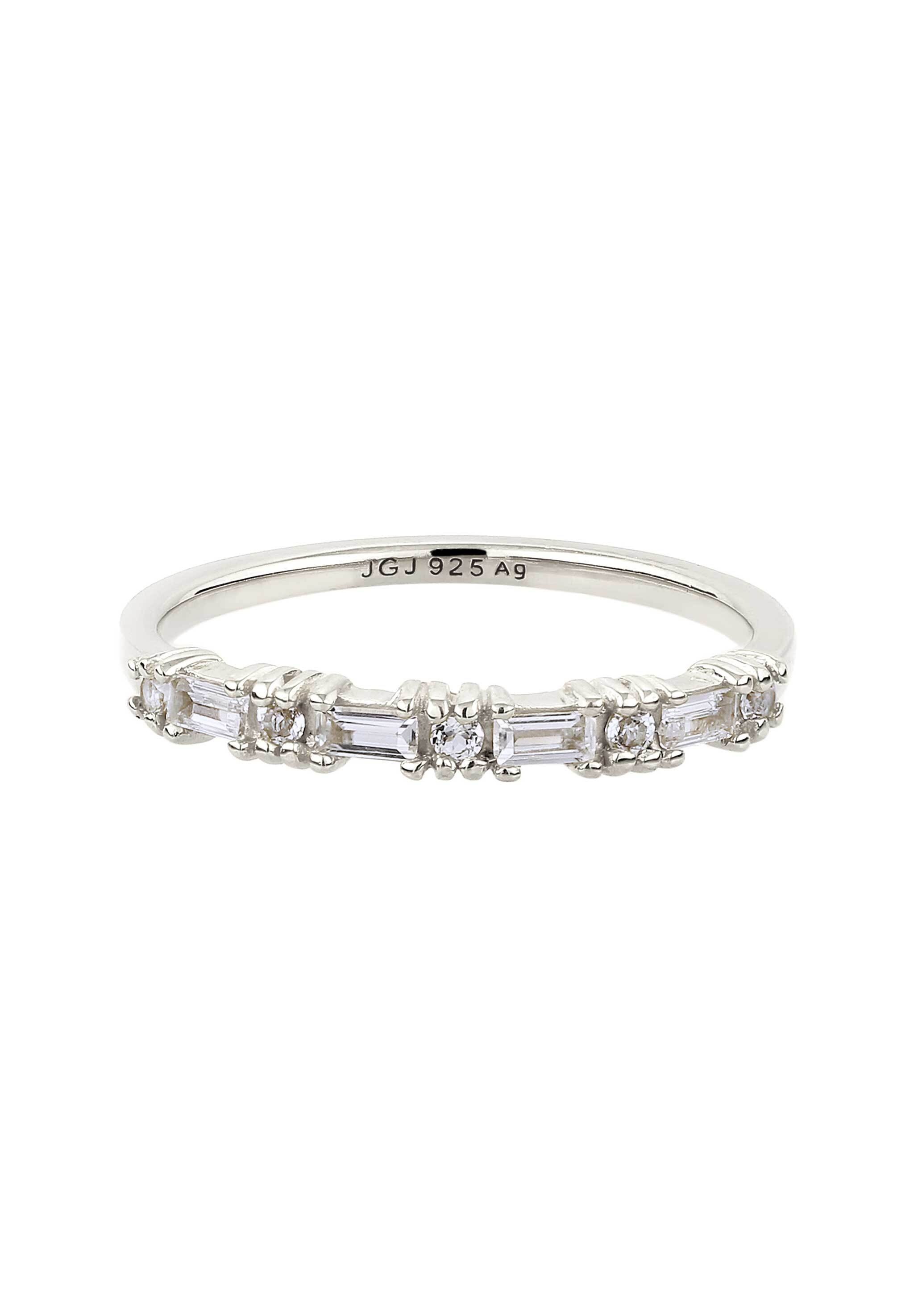 Elli Premium Silberring »Ring Verlobungsring Topas Weiß 925 Sterling Silber«