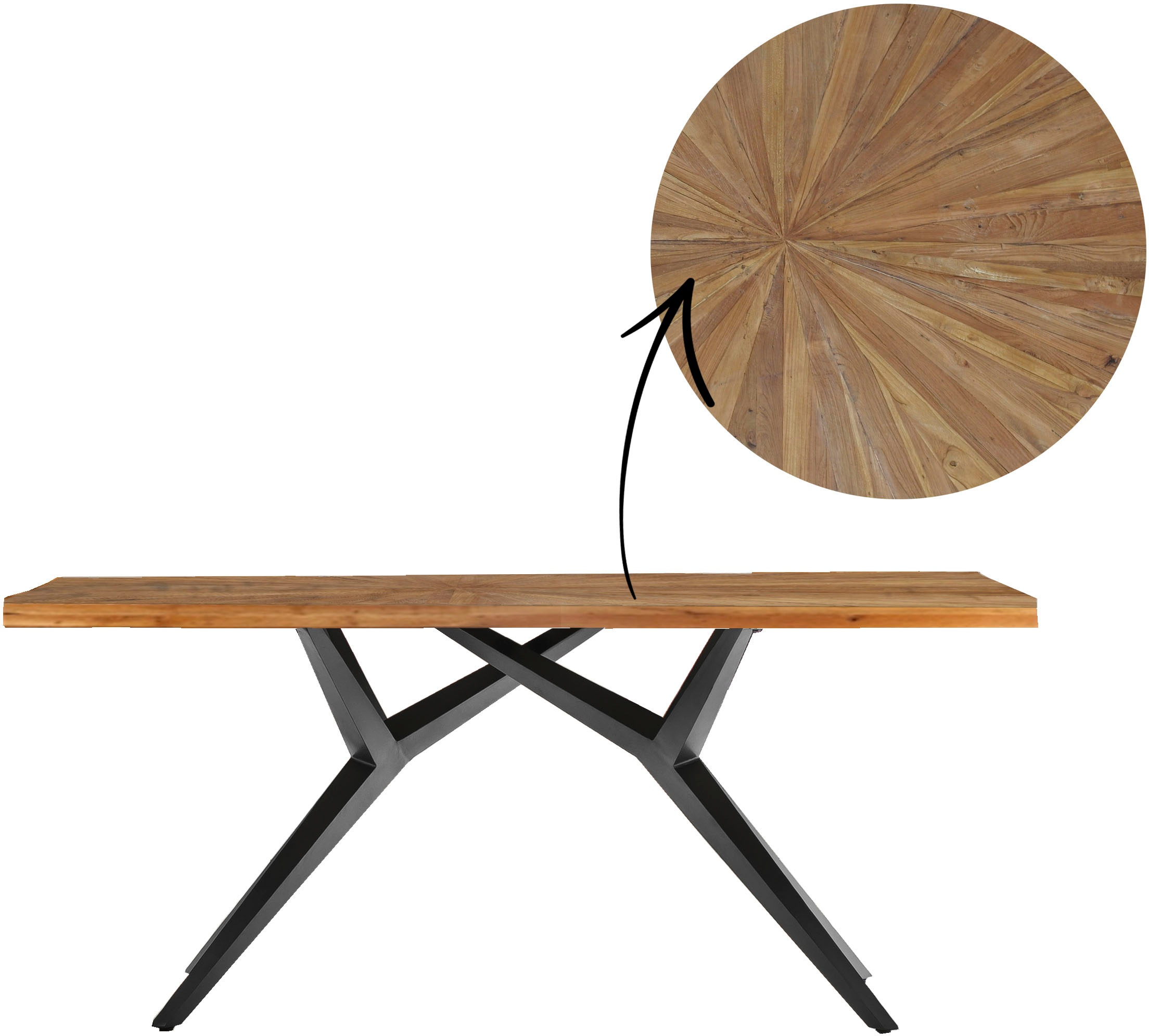 SIT Esstisch, mit Sonnenmuster