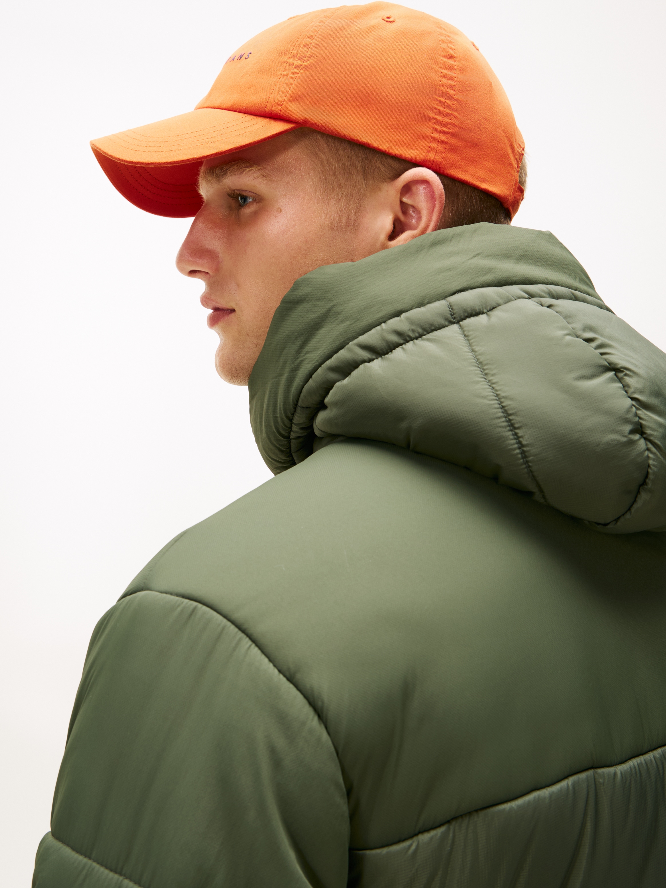 Tommy Jeans Steppmantel »FABRIC MIXED PARKA« Regular fit mit Kapuze