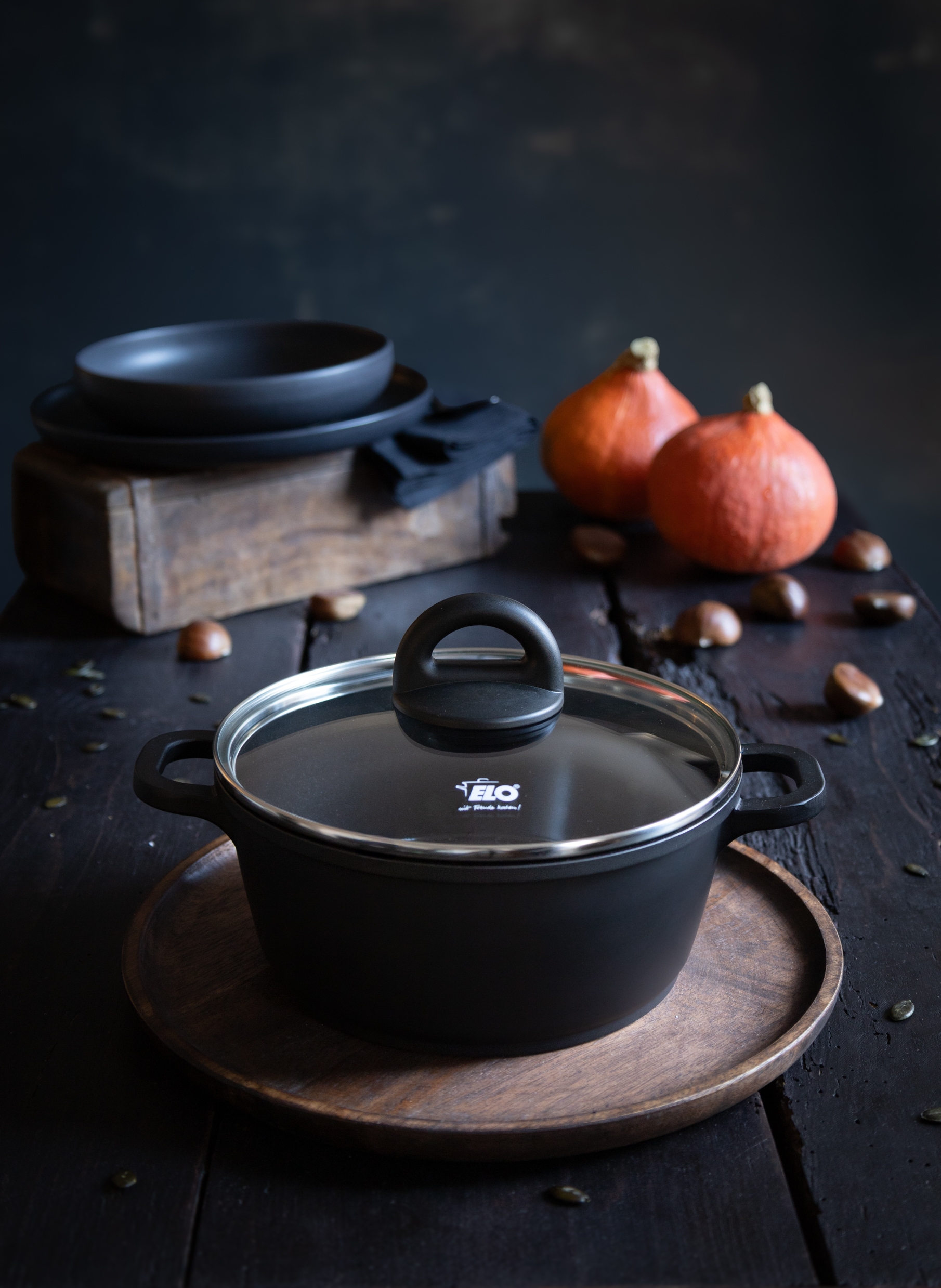 Elo Basic Kochtopf »Black« 1 tlg. Aluminium