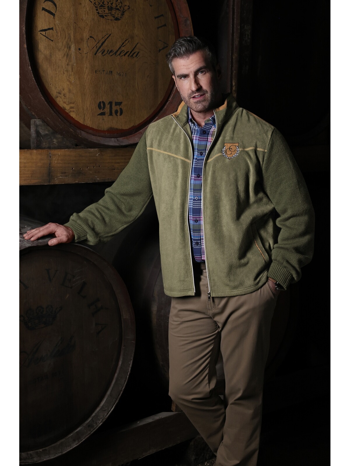 Charles Colby Strickjacke »Outdoor Strickjacke DUKE DEREN«