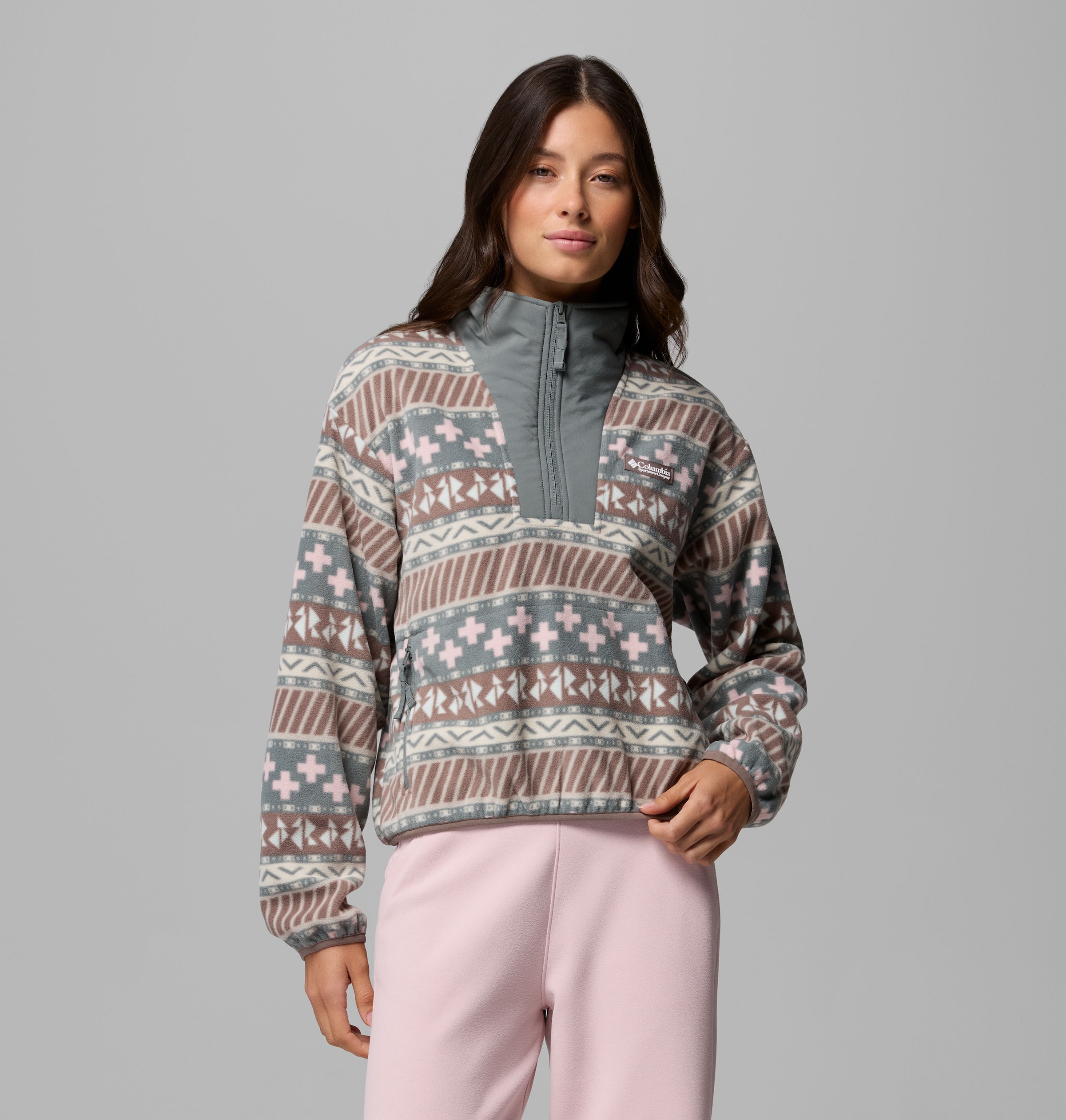 Columbia Fleecepullover »Sequoia Grove II Printed Half Zip«, mit Halbreißverschluss, aus Polyester-Fleece, Langarm-Design
