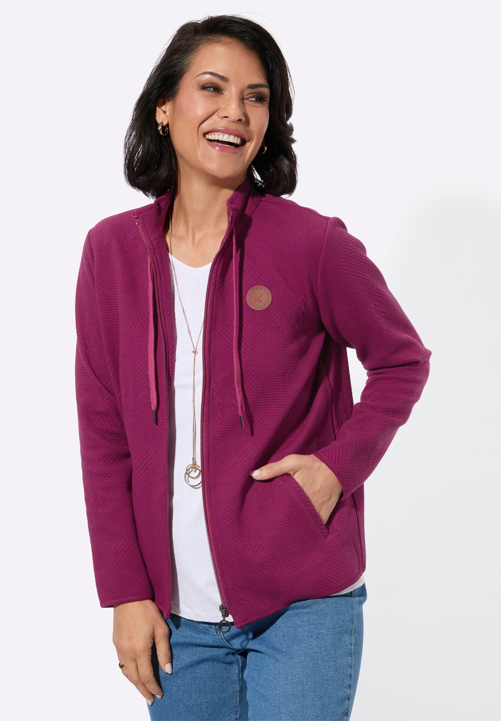 Witt Shirtjacke »Shirtjacke Shirtjacke im Jacquard-Mustermix«