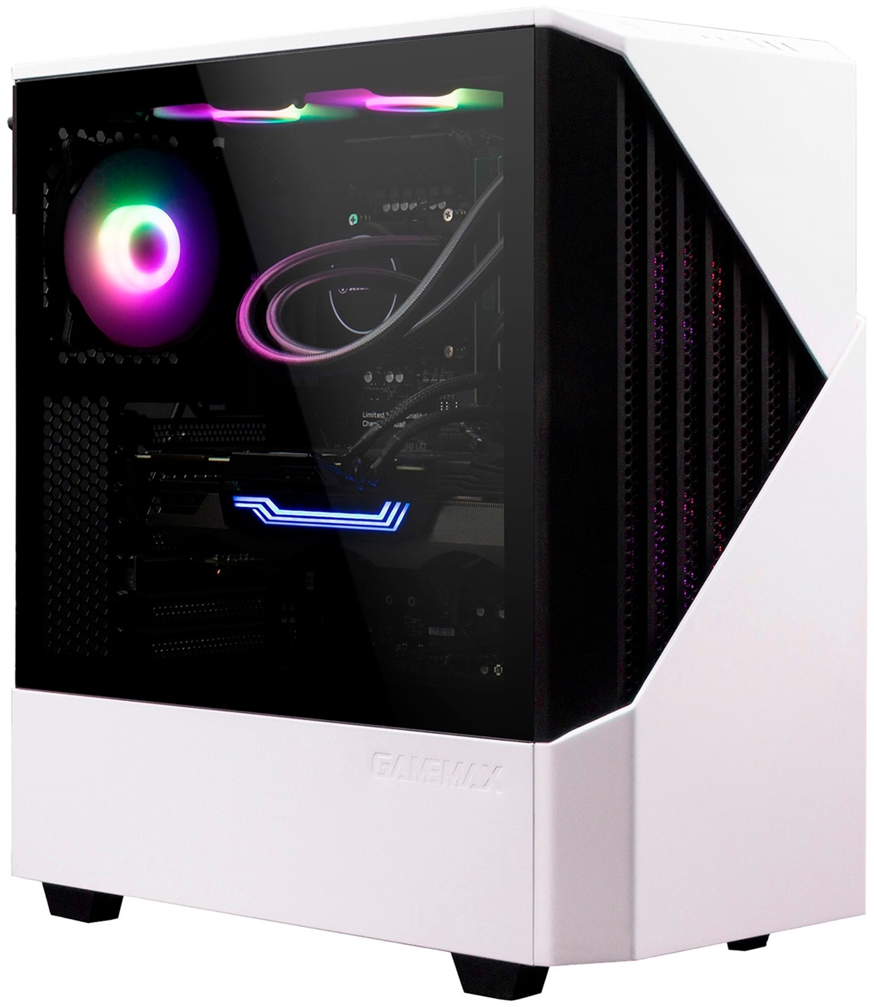 GAMEMAX Gaming-PC »Horizon 8180 AMD Ryzen 7 5700X 32GB 1TB SSD RTX 5070« Windows 11, Wasserkühlung