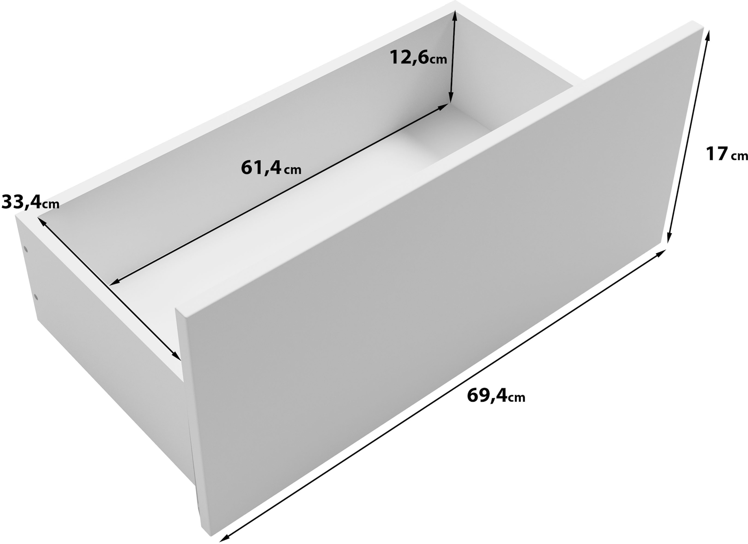 INOSIGN Sideboard »Lagos, Kommode, 5 Schubladen, schwarze Griffe & Füße«, (Wäscheschrank Bestseller in Top Qualität), modernes Design, B/T/H je 70/39,5/82,5 cm, pflegeleichte Oberfläche