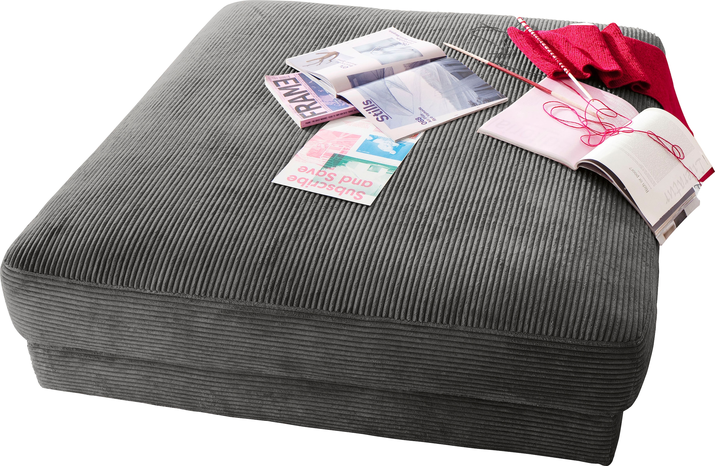 Home affaire Hocker »Enisa« passend zum "Enisa"-Sofa, Bezug in Cord