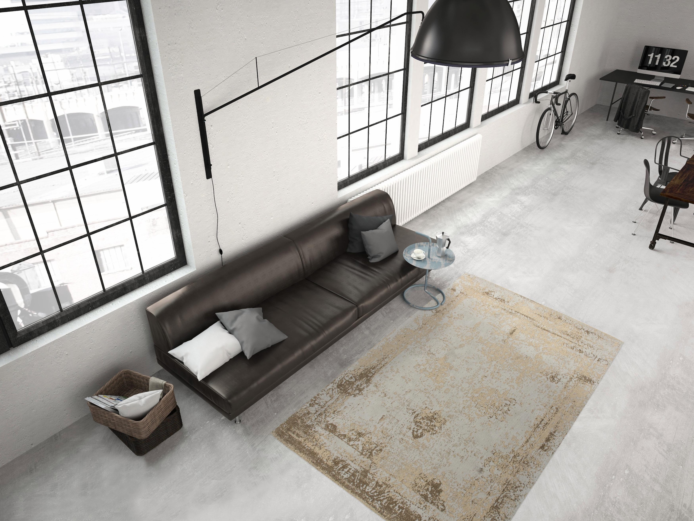 Kayoom Teppich »Nostalgia 285«, rechteckig, 10 mm Höhe, Flachgewebe, Vintage Design, Wohnzimmer