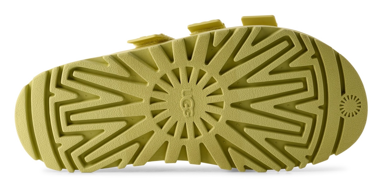 UGG Pantolette »GOLDENGLOW SLIDE«, Plateauschuh, Sandale, Flats mit Fußbett
