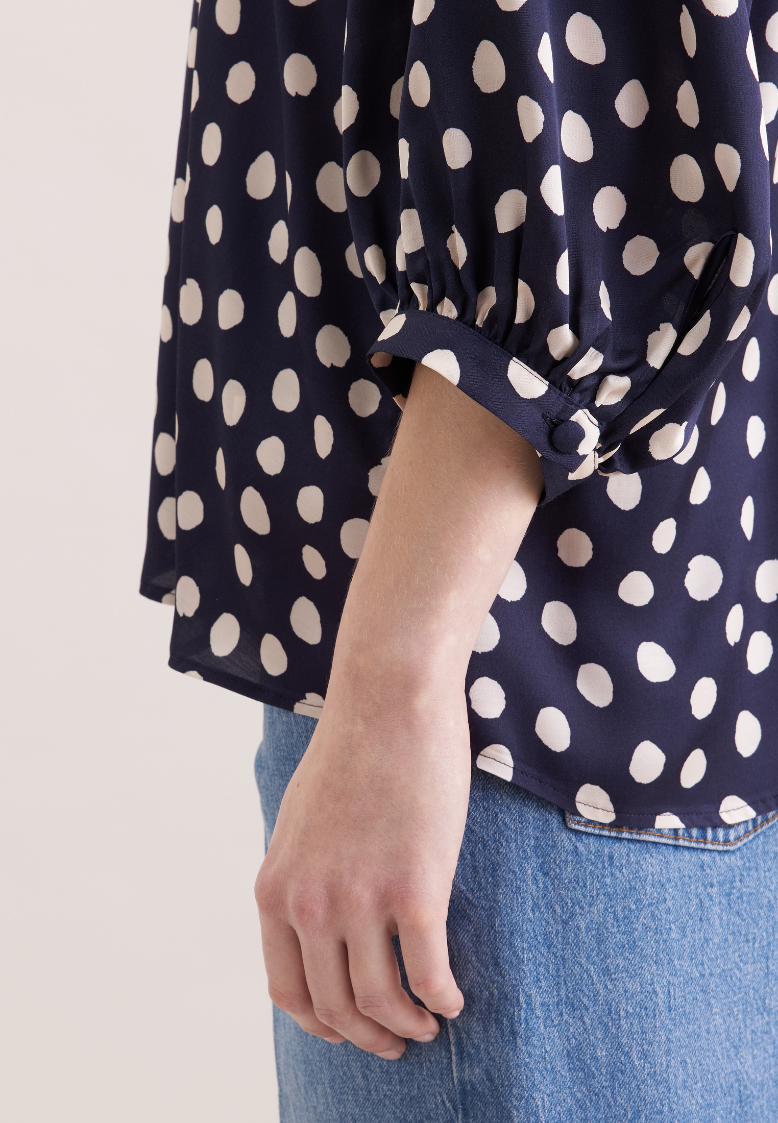 seidensticker Klassische Bluse Tunika Druck