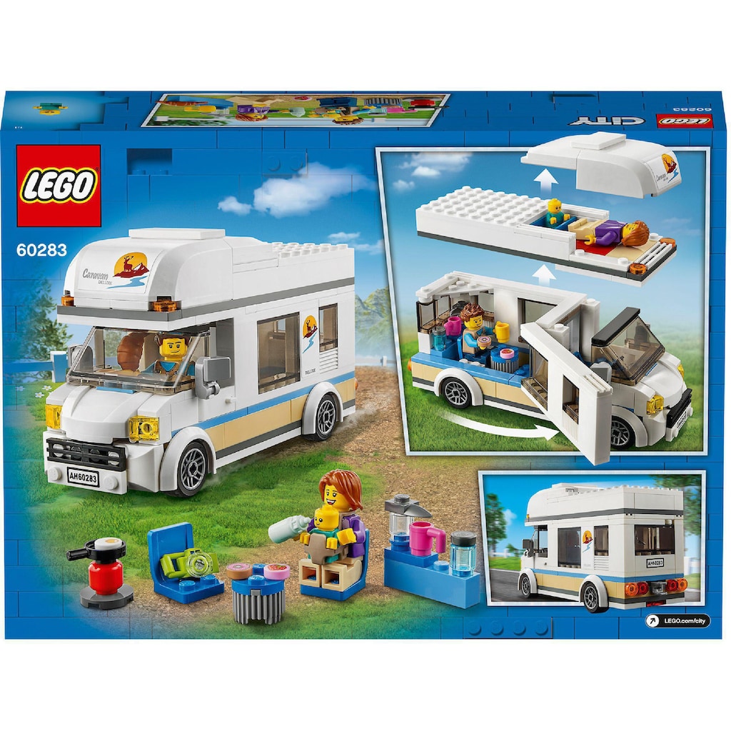 LEGO® Konstruktionsspielsteine »Ferien-Wohnmobil (60283), LEGO® City«, (190 St.)