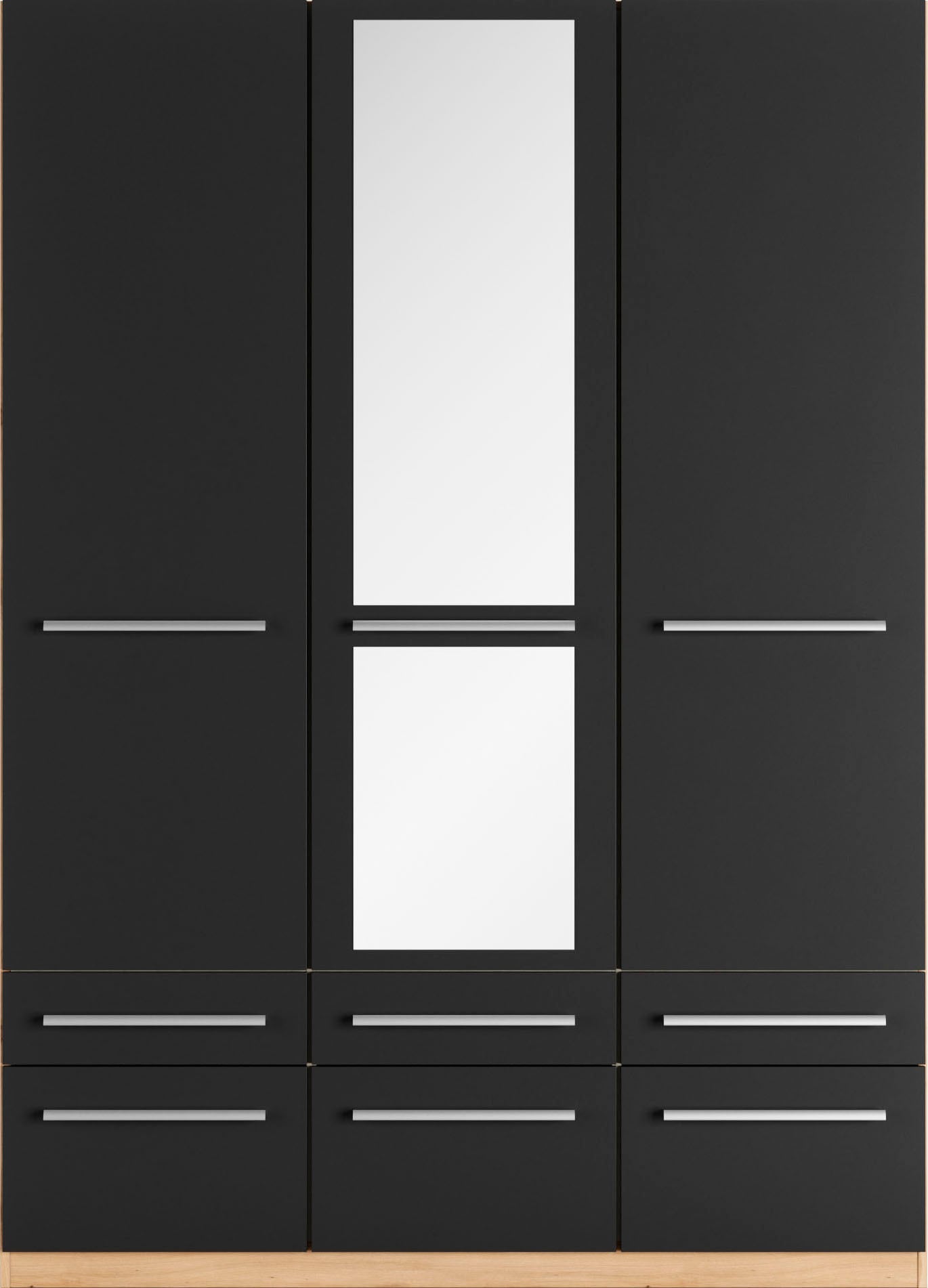 priess Kleiderschrank »Schrank Garderobe Wäscheschrank Barcelona in 5 Breiten«, viel Stauraum, geräumige Schubkästen, mit Spiegel, MADE IN GERMANY