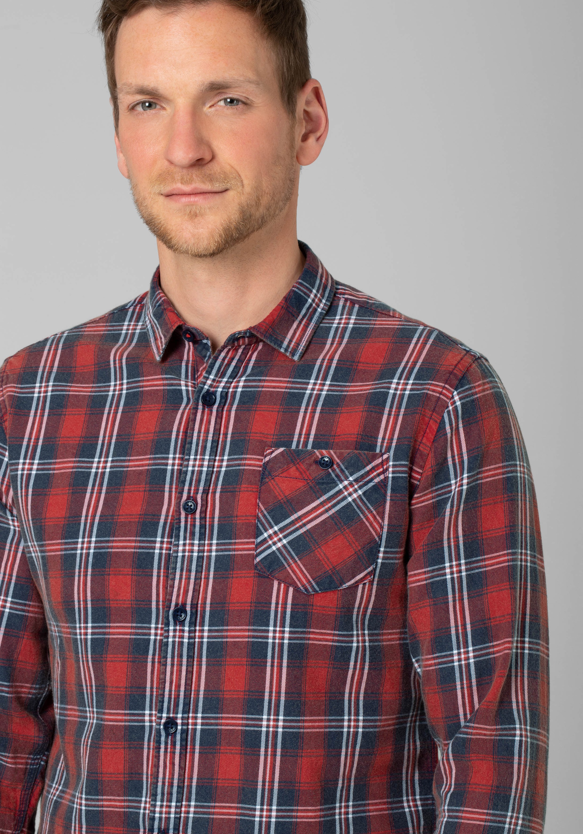 TIMEZONE Langarmhemd »Effect Weave Shirt«