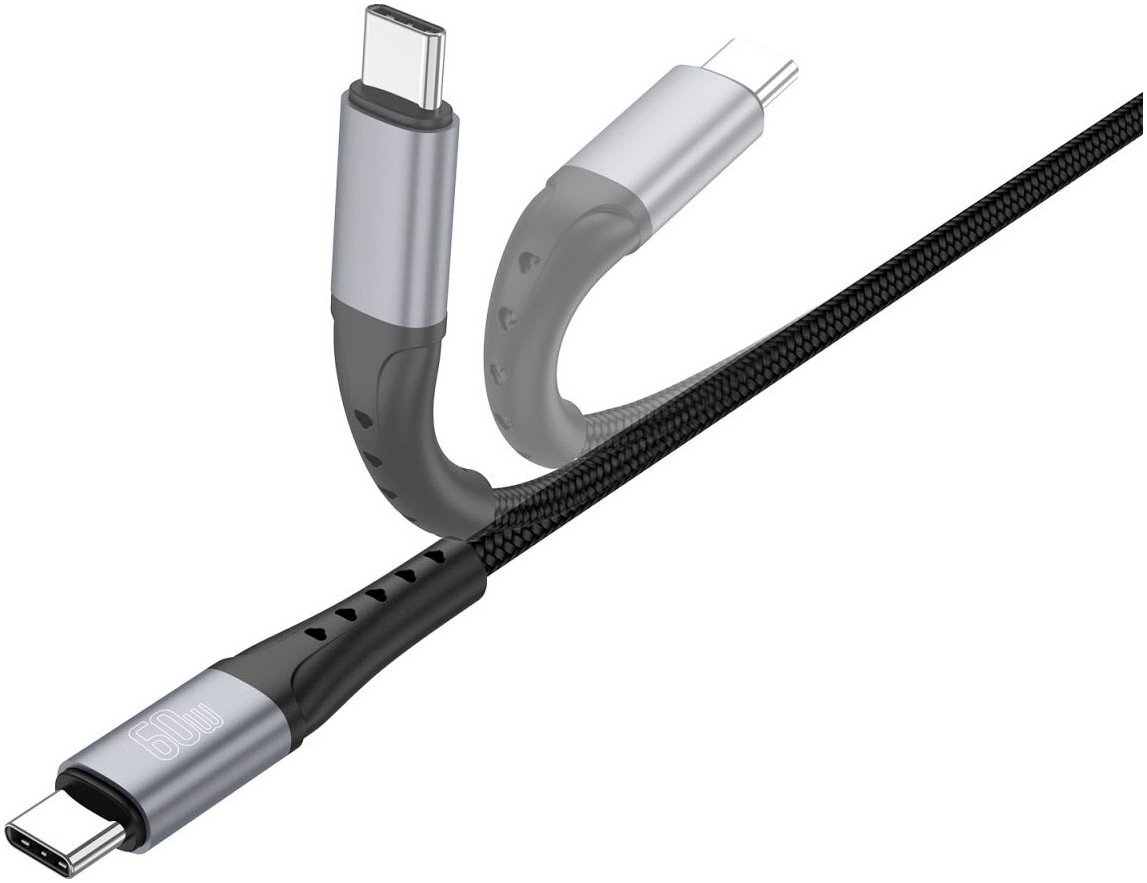4smarts USB-Kabel »PrimeCord USB-C 60W«, USB Typ C-USB Typ C, 150,00 cm