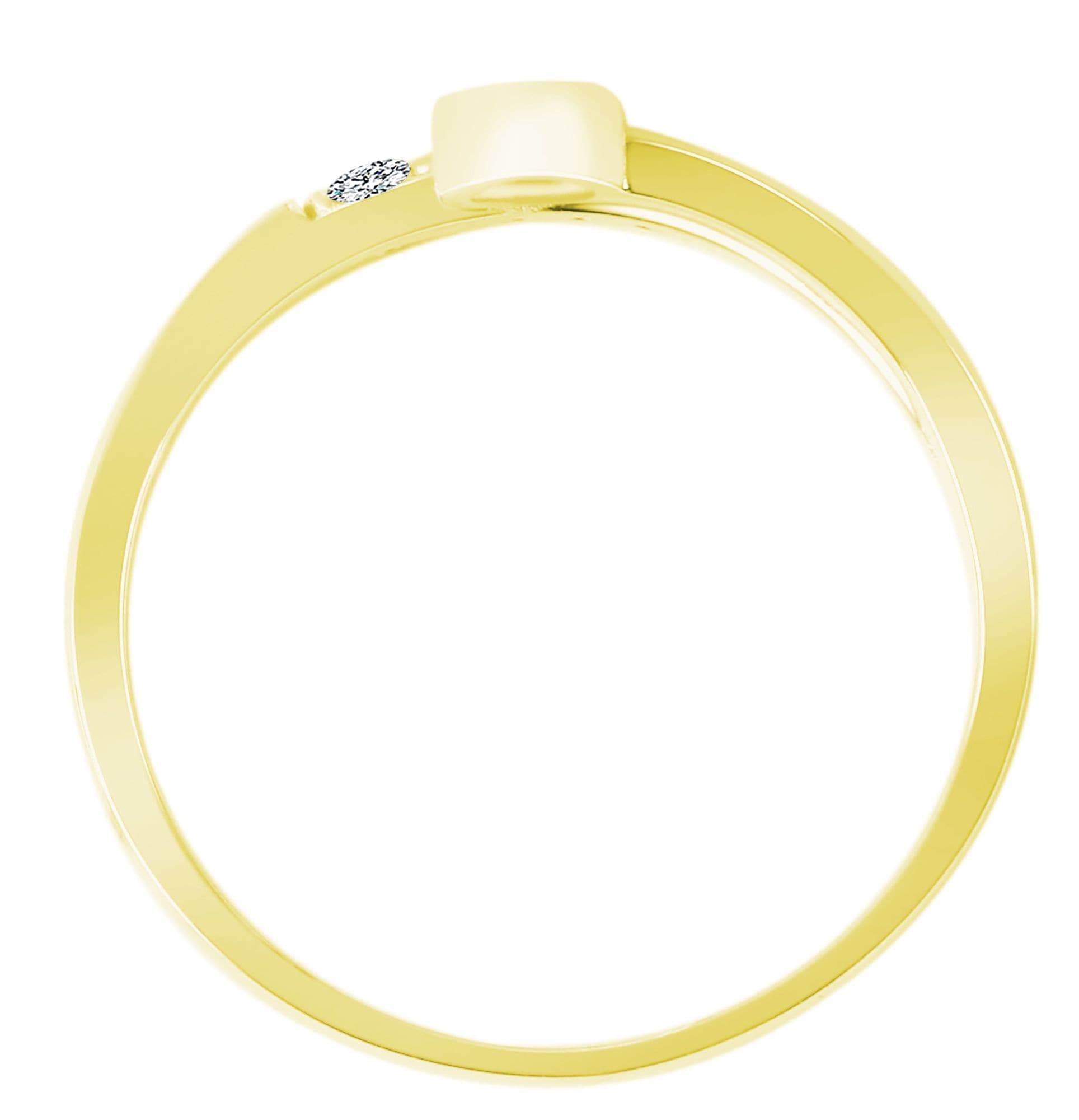 Adelia´s Fingerring »Damen Ring aus 333 Gold mit Zirkonia«
