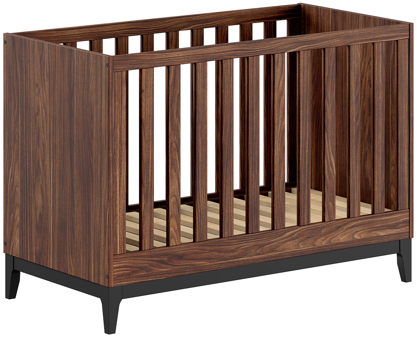 Vipack Babymöbel-Set »Ilyas, das perfekte Set für Ihr Kinderzimmer« 4 tlg. Pflegeleichte Oberfläche, Nussbaum Dekor