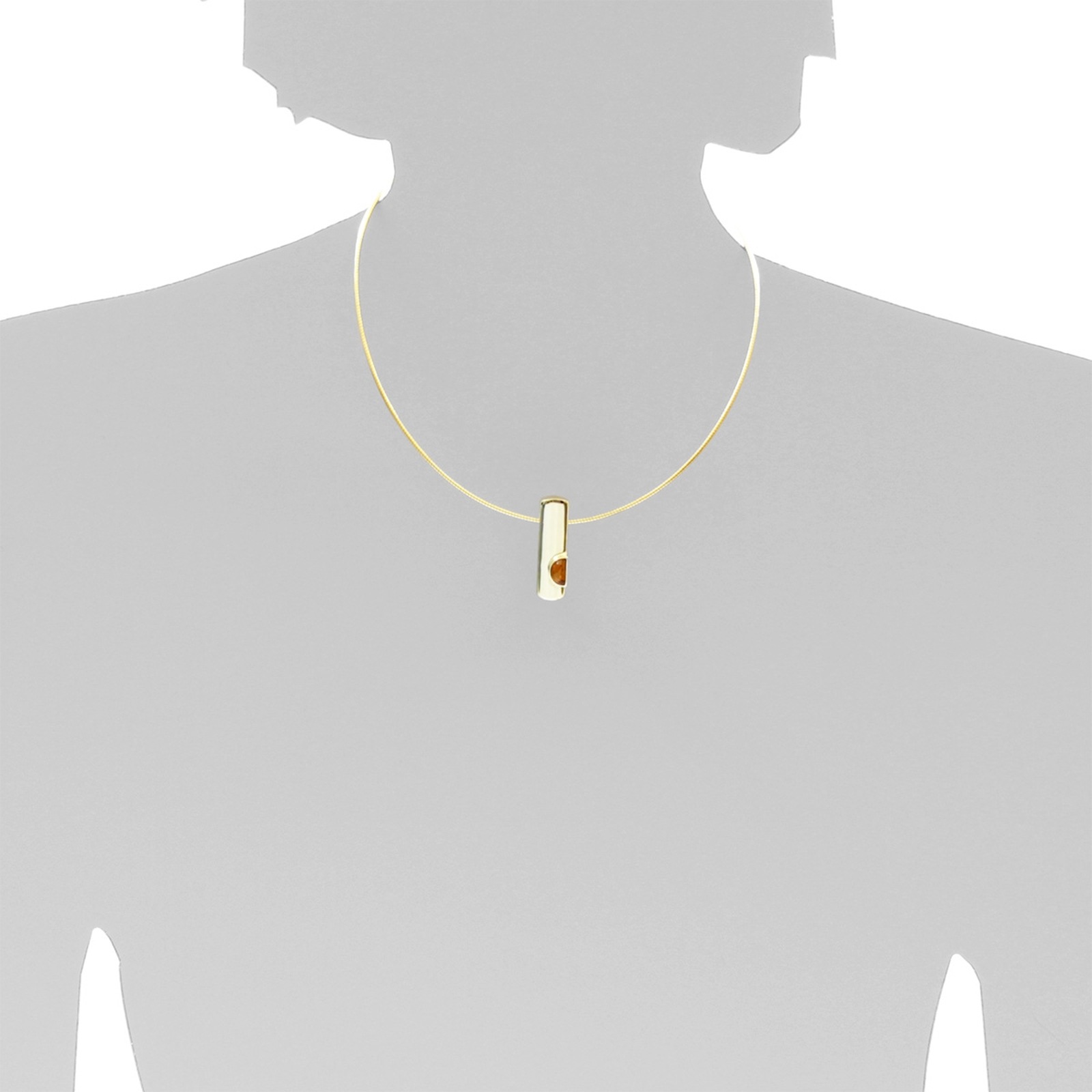 OSTSEE-SCHMUCK Kettenanhänger »- Gleiter-Ida-Marie - Gold 333/000 - Bernstein«