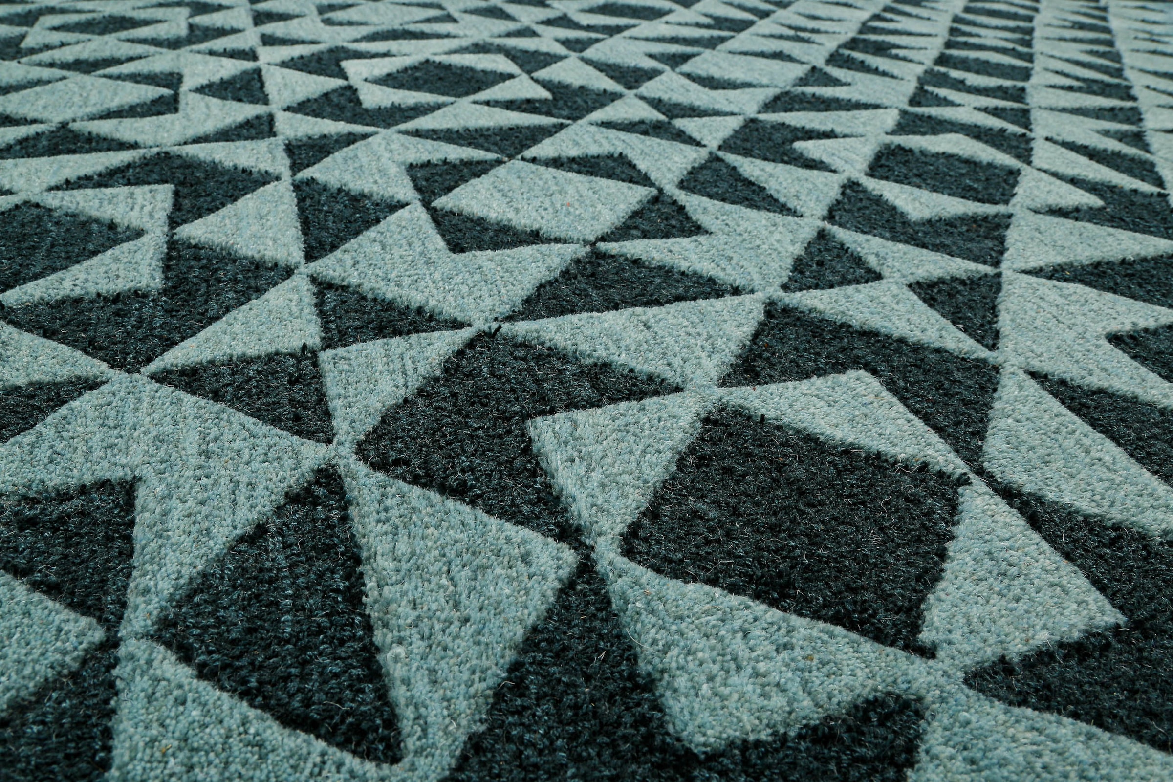 Wecon home Teppich »Downtown« rechteckig 10 mm Höhe handgefertigt, pflegeleicht, Fasermix, Wohnzimmer, Schlafzimmer