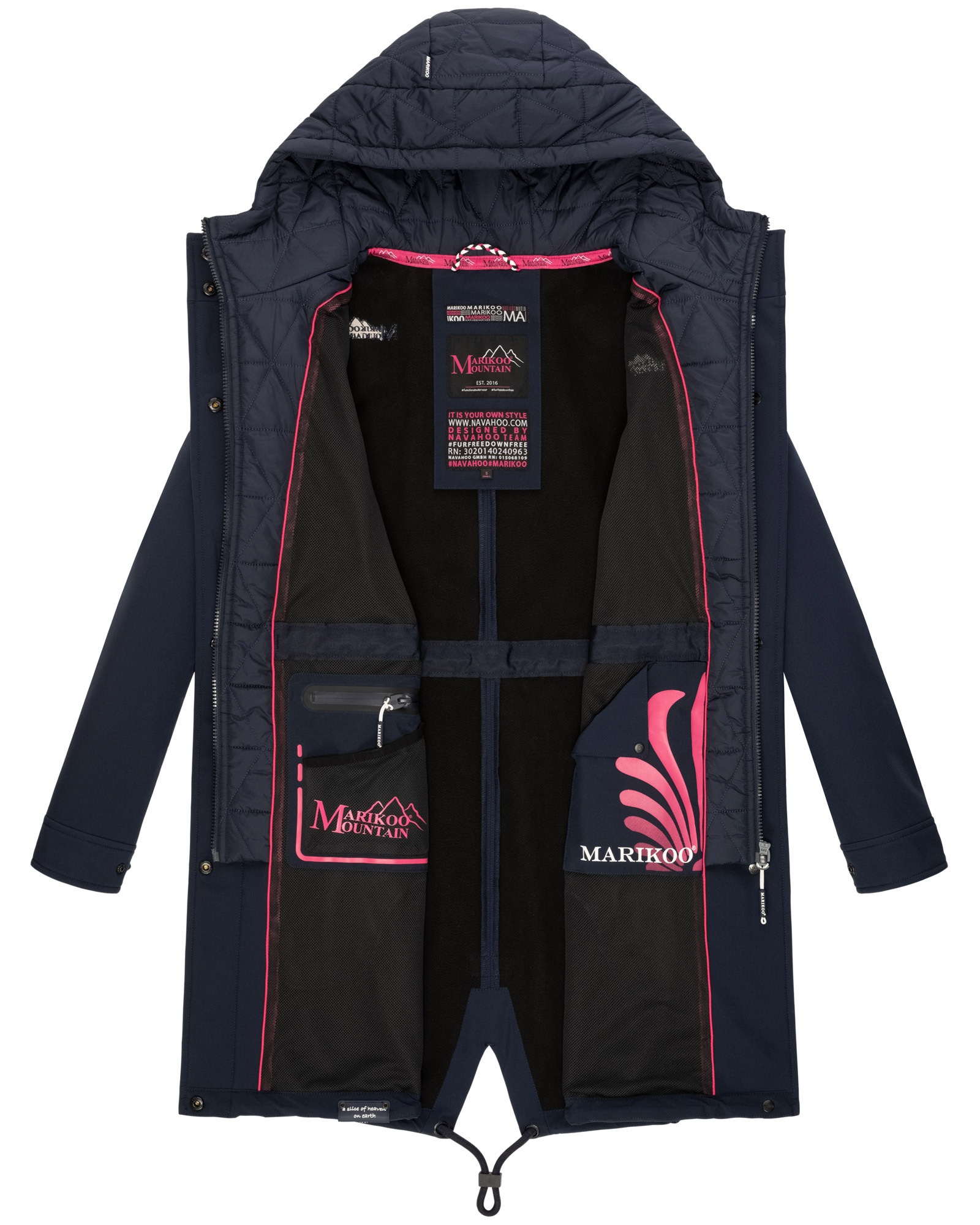 Marikoo Softshelljacke »Marikoo Mount Presanella Damen Jacke B965«