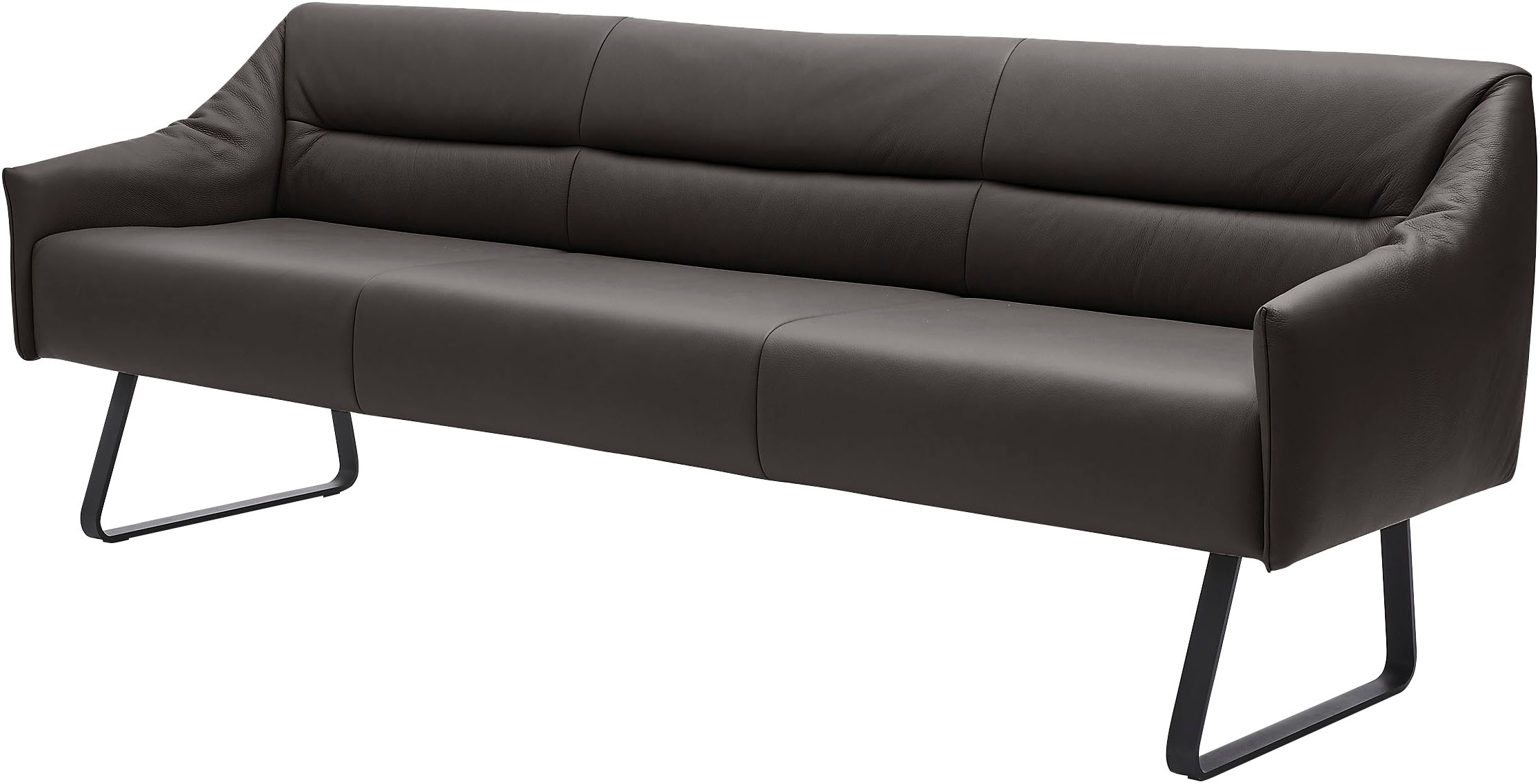 Musterring Essbank »JustB! SP500«, (1 St.), Metallkufe schwarz, verschiedene Farben, Breite 220 oder 250 cm