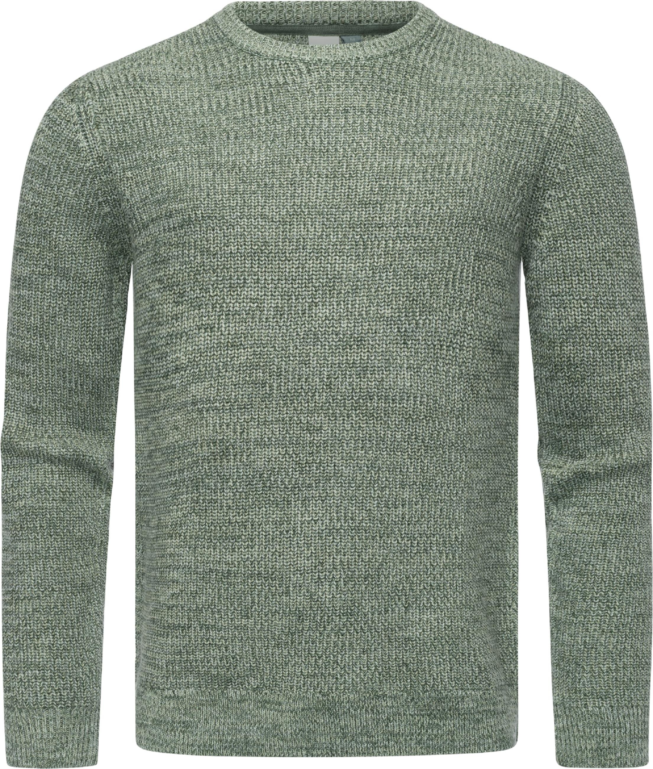 Ragwear Sweater »Strickpullover Aralt«, stylischer Herren Sweatpullover mit Rippbündchen
