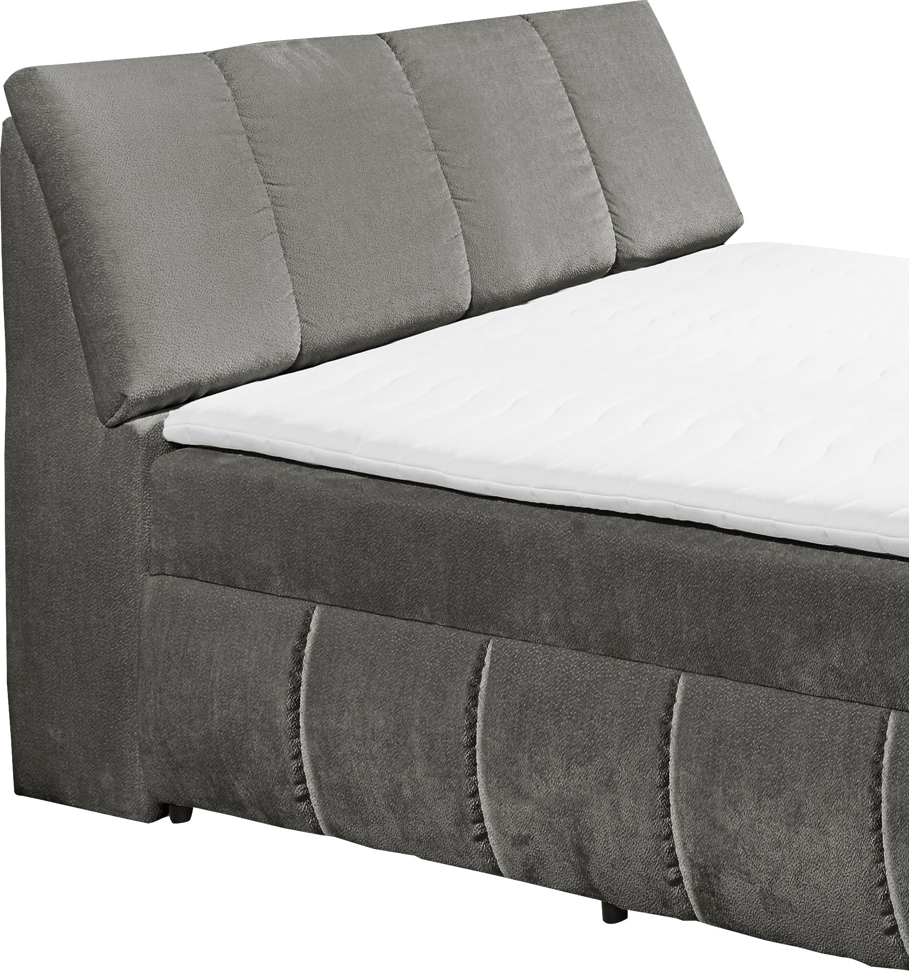 ED EXCITING DESIGN Boxbett »Valencia« inkl. Bettkasten und Stauraum im Kopfteil