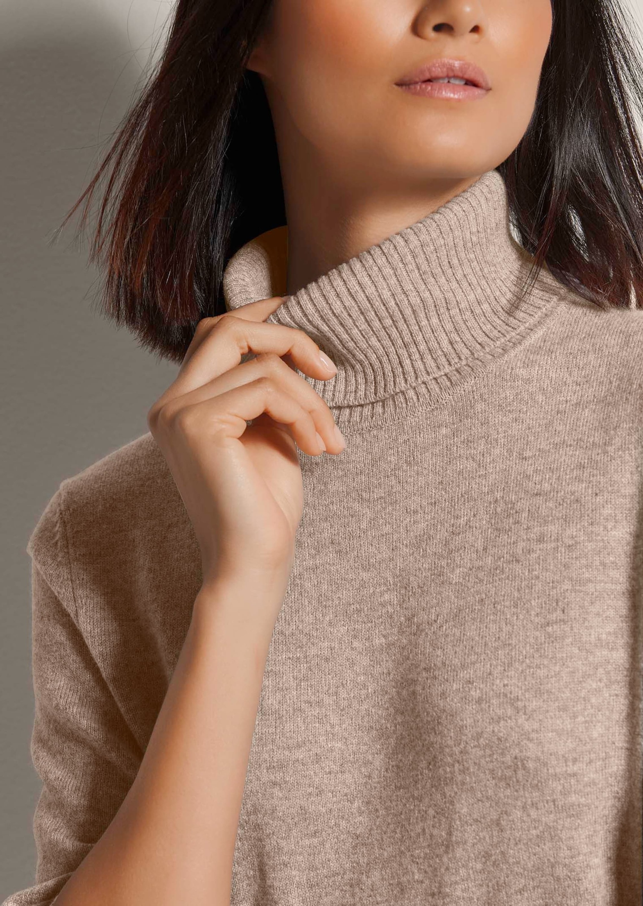MADELEINE Longpullover »Pullover Kaschmirpullover mit Rollkragen«
