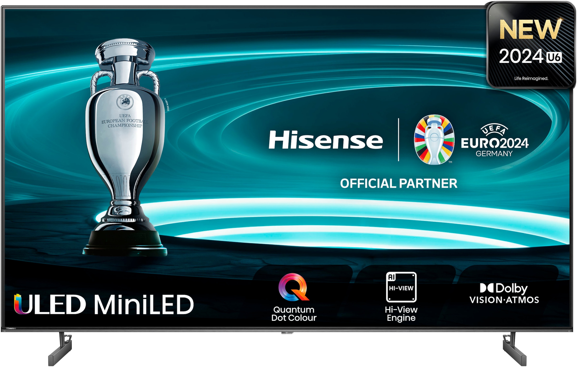 Hisense Mini-LED-Fernseher »55U6NQ«, 139 cm/55 Zoll, 4K Ultra HD, Smart-TV, 4KUHD, ULED, Mini LED