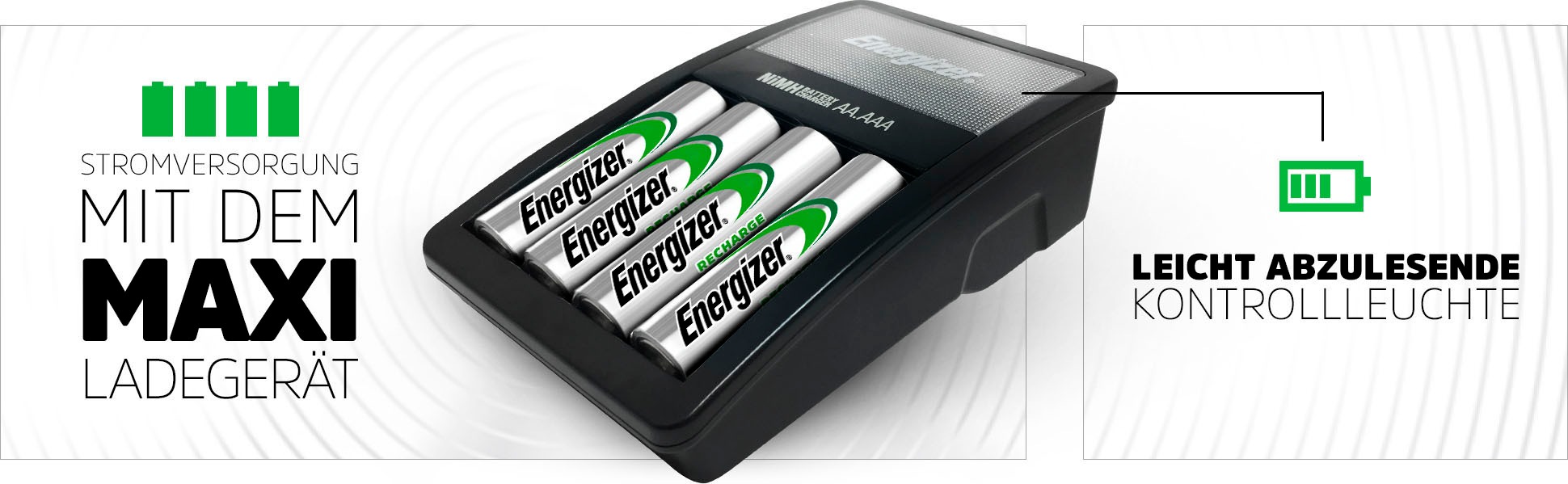 Energizer Batterie-Ladegerät »MAXI CHARGER«, 300 mA