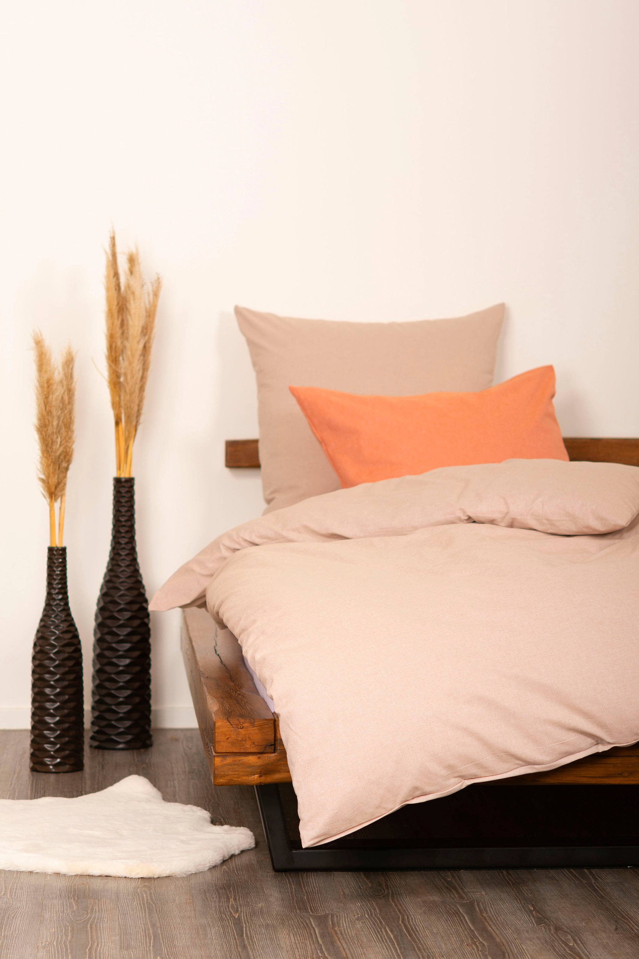 SETEX Bettwäsche »Chambray« 2 Stk. in diversen Uni-Tönen