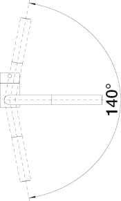 Blanco Küchenarmatur »LINUS-S« Hochdruck, mit ausziehbarem Auslauf