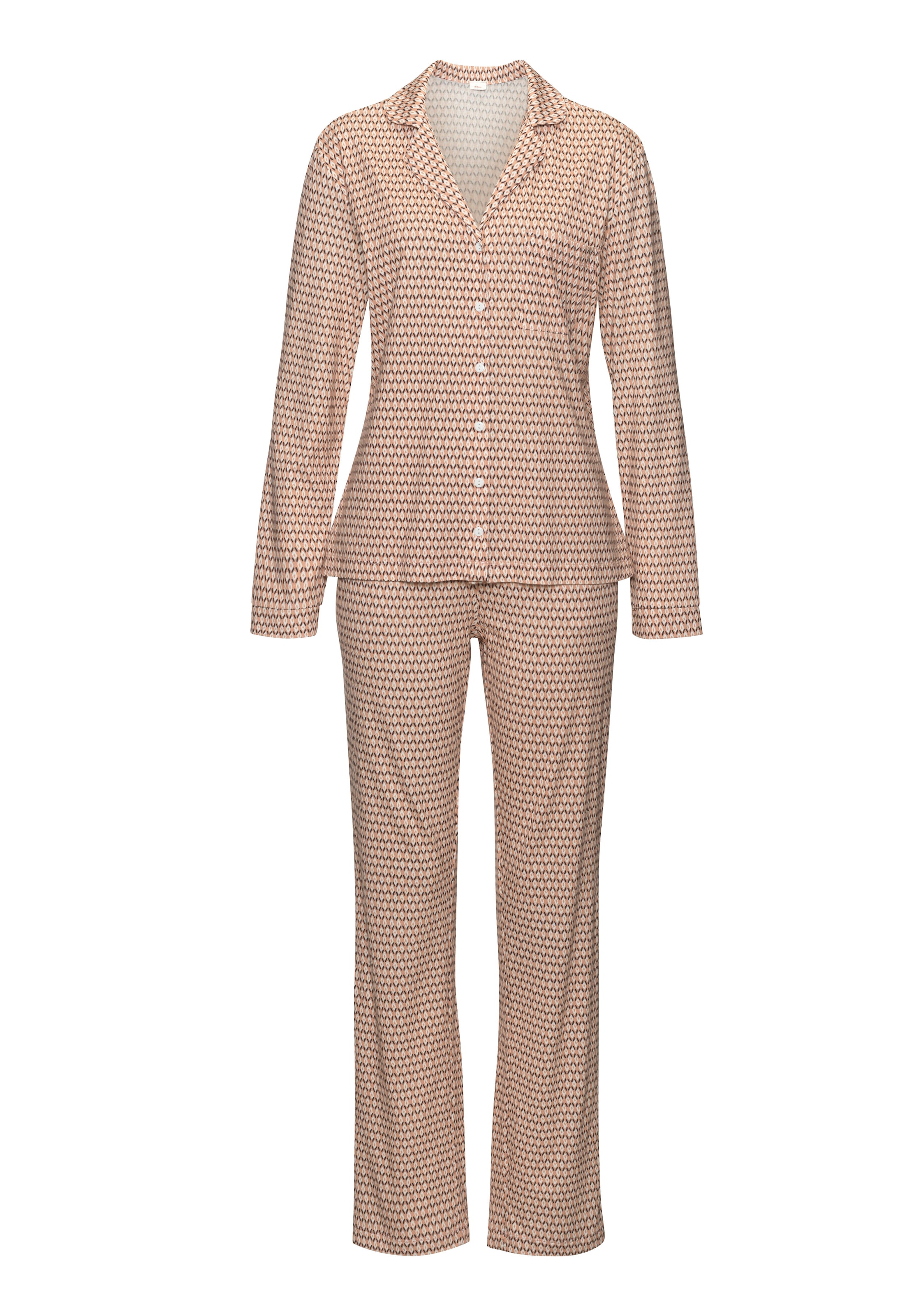 s.Oliver Pyjama Set, 2 in klassischem Schnitt