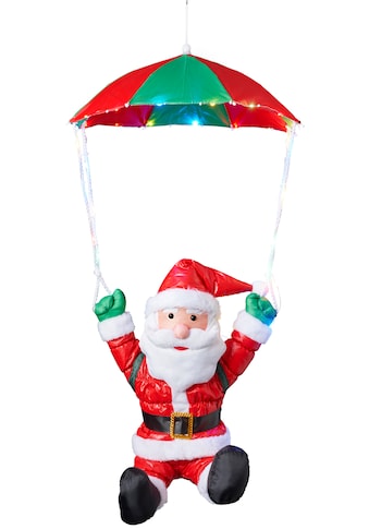 BONETTI LED Dekofigur »Weihnachtsmann mit Fallschirm, Weihnachtsdeko« kaufen