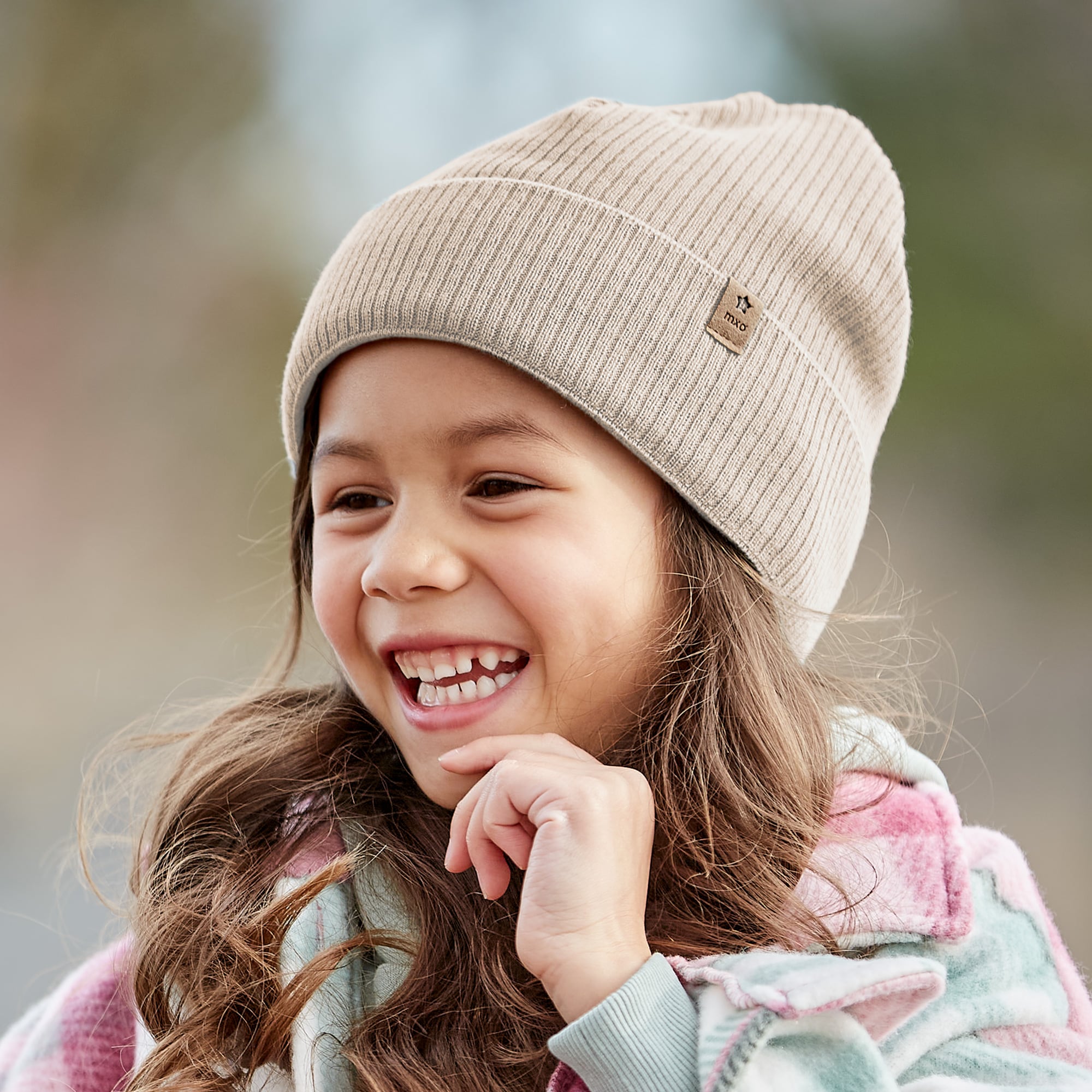 MAXIMO Beanie aus Baumwolle, wärmend, gefüttert, unifarben