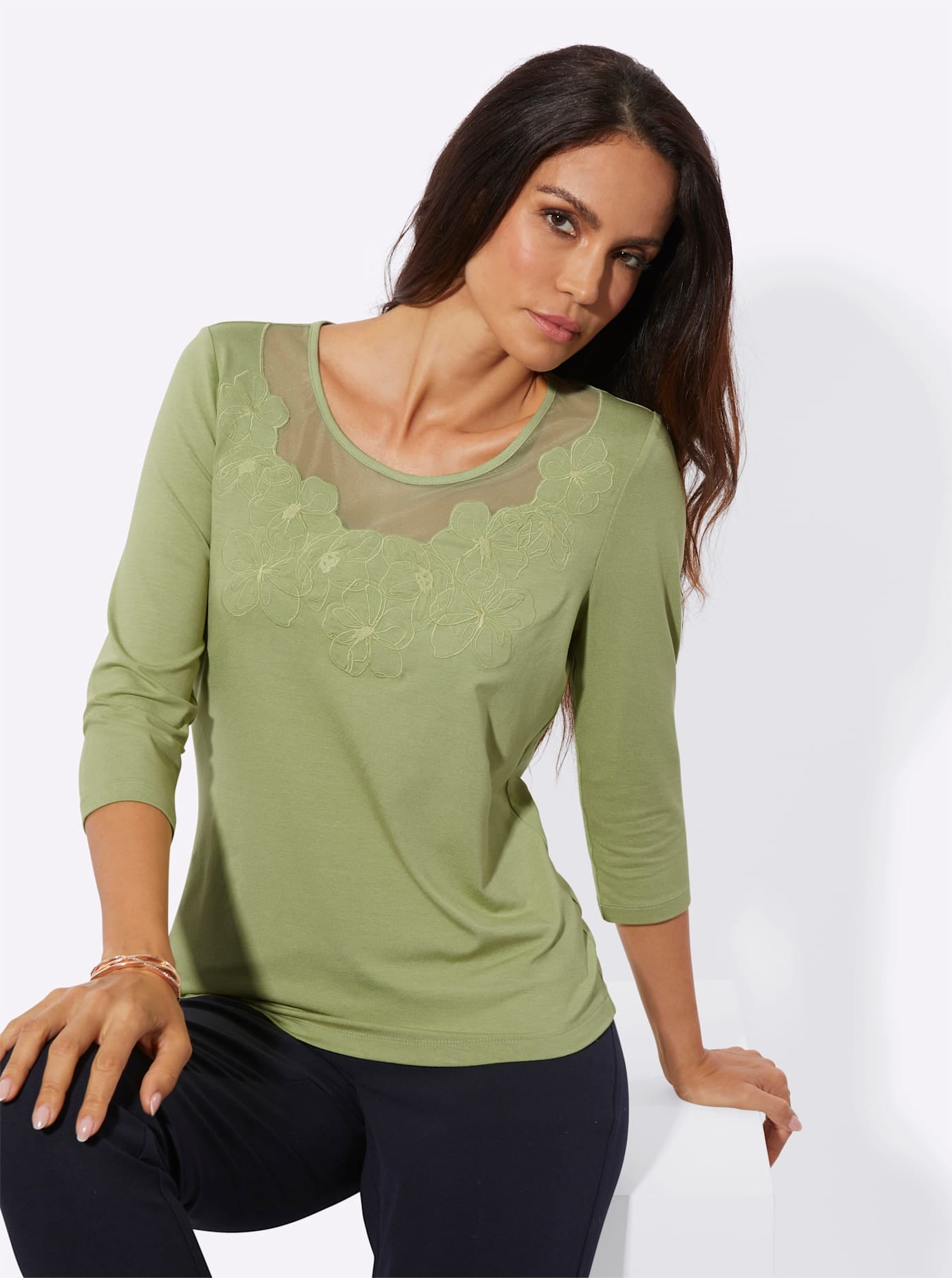 creation L 3/4-Arm-Shirt »Shirt« 1 tlg.