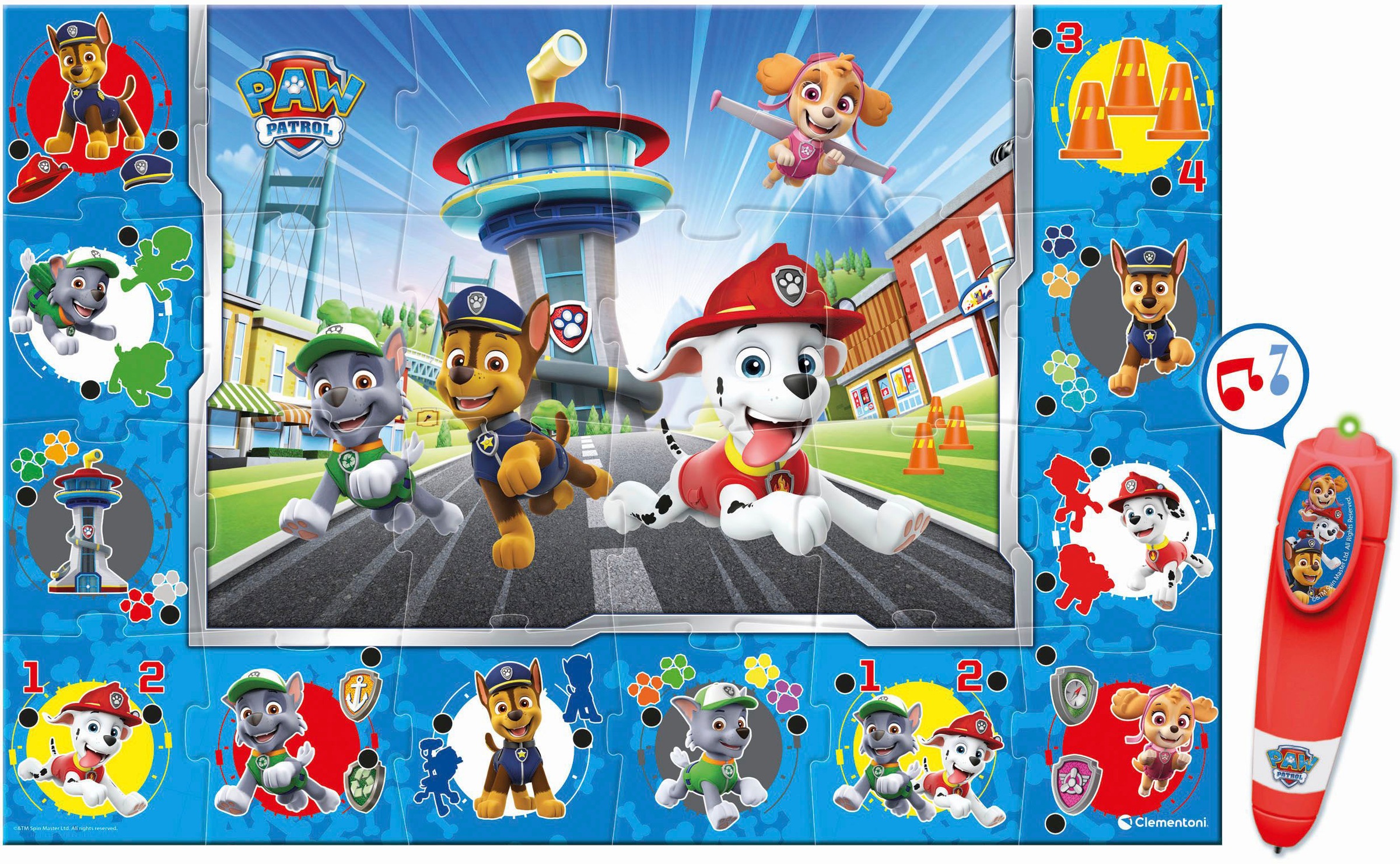 Clementoni® Puzzle »Quiz-Bodenpuzzle PAW Patrol«, Made in Europe; FSC® - schützt Wald - weltweit