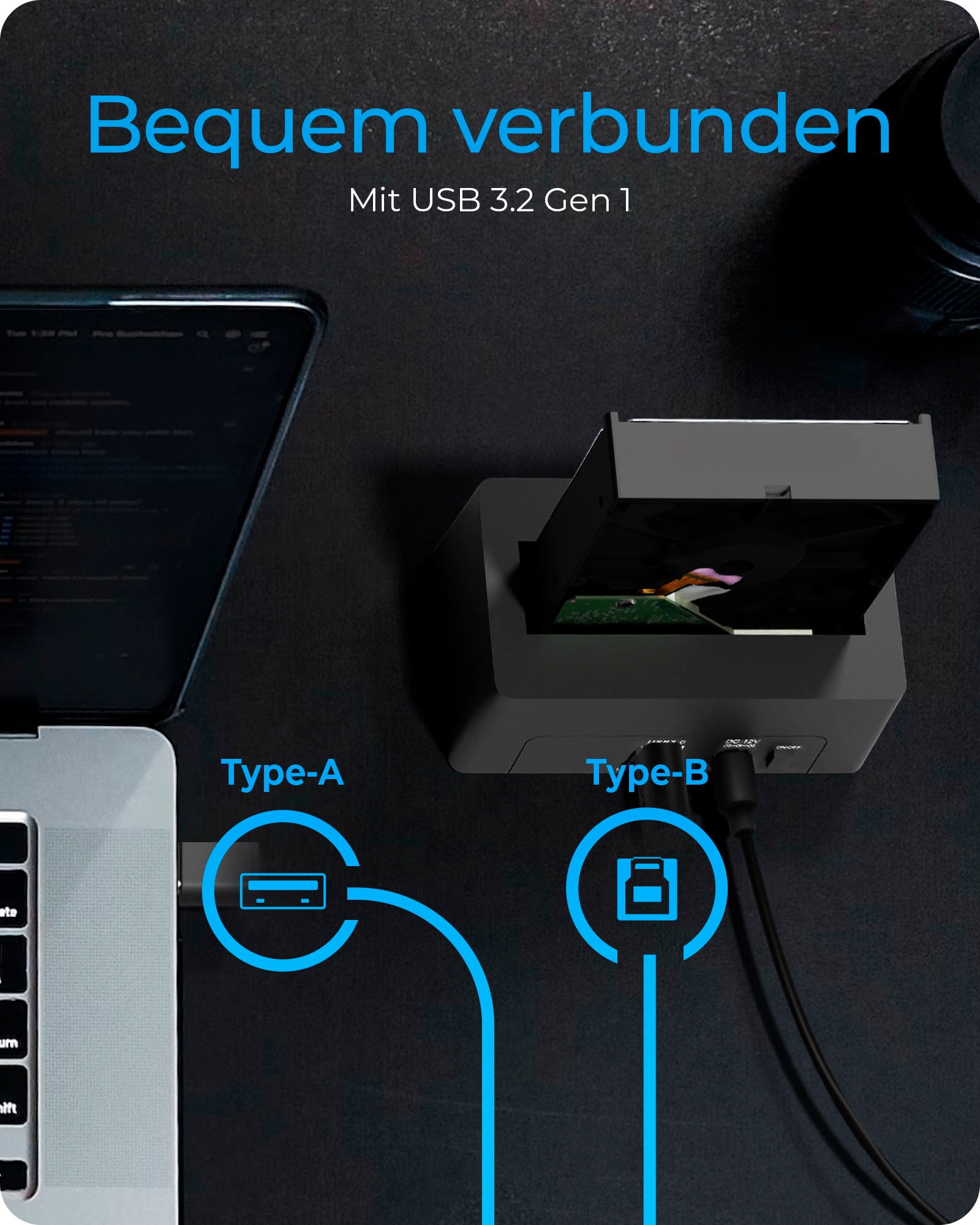 ICY BOX Festplatten-Dockingstation »IB-1121-U3«, HDD/SSD