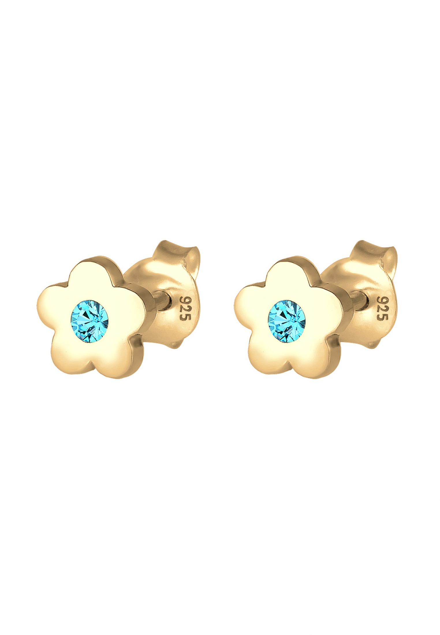 Elli Paar Ohrstecker »Ohrringe Kinder Blume Kristall 925 Silber«