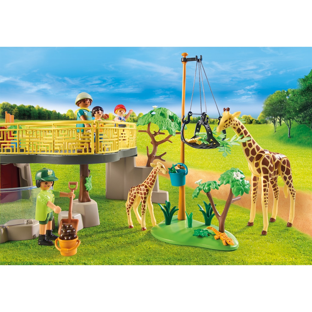 Playmobil® Konstruktions-Spielset »Mein großer Erlebnis-Zoo (71190), Family Fun«, (127 St.)