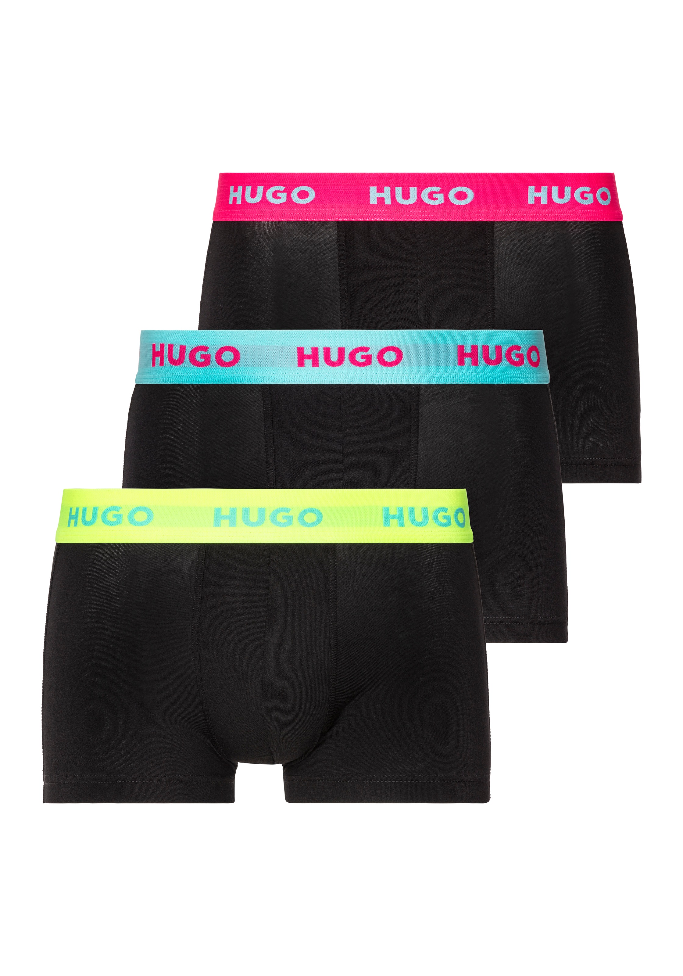 HUGO Underwear Trunk »TRUNK TRIPLET PACK«, (Packung, 3 St.), mit Logoschriftzug auf dem Bund