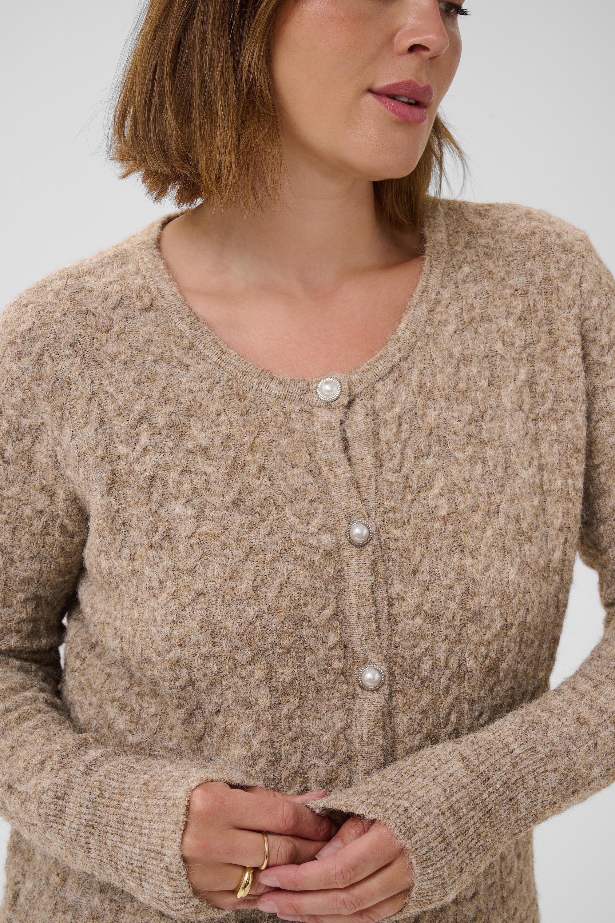 KAFFE Curve Strickjacke »Damen Strickjacke KCmalina«