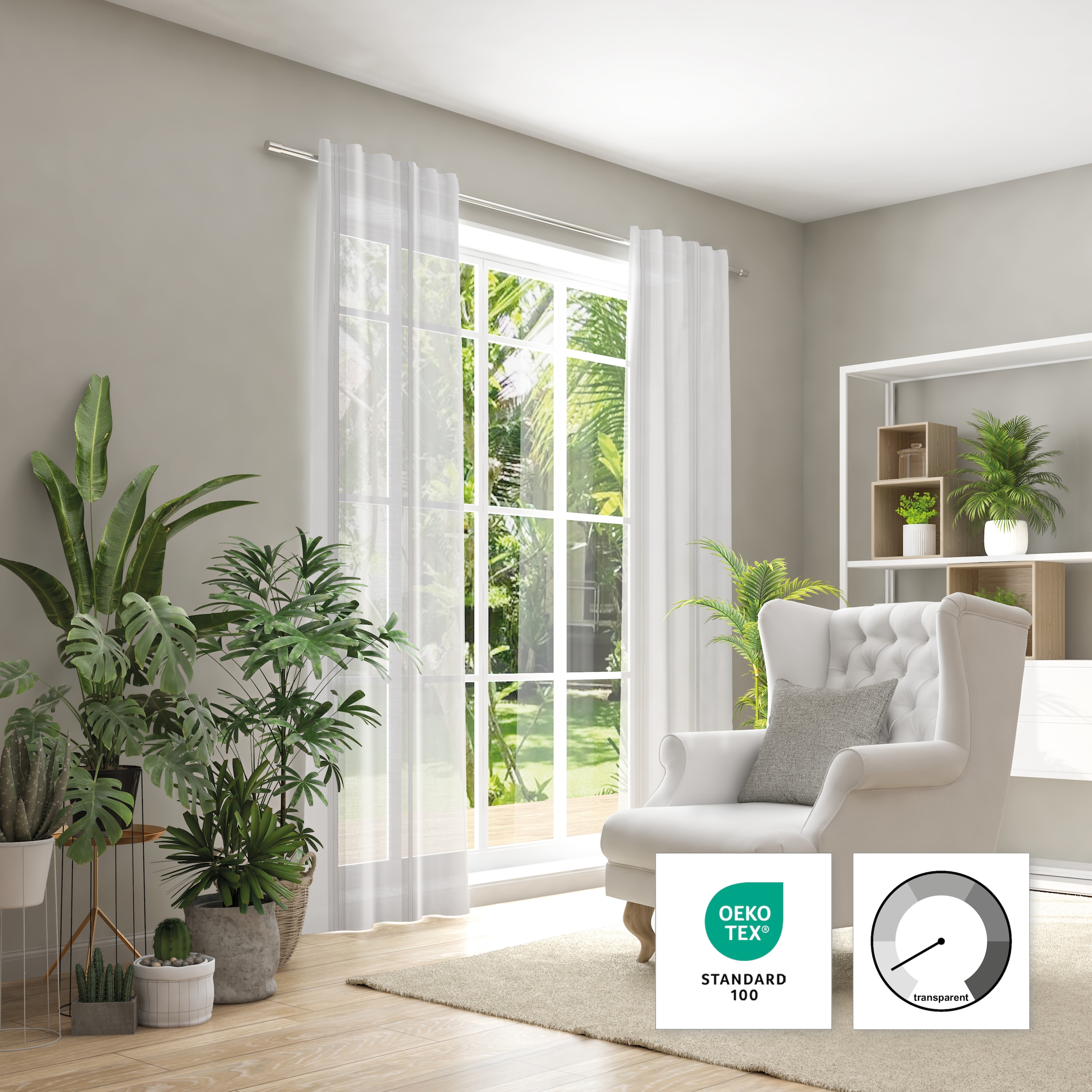 Neutex for you! Vorhang »Vienna-ECO« Multifunktionsband 1 Stk. tlg.